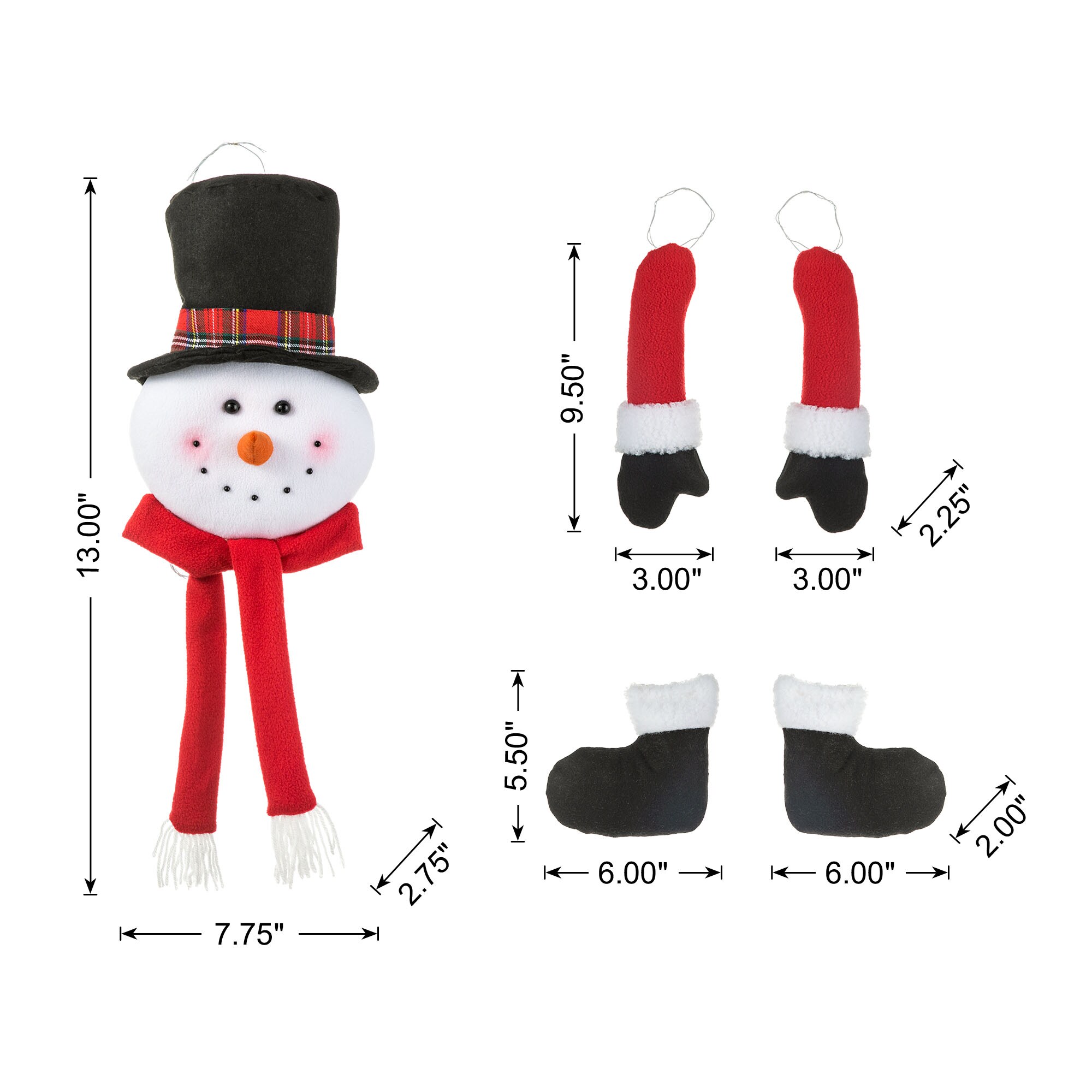Glitzhome 2040100007 Table-Christmas-Decorations - View #4