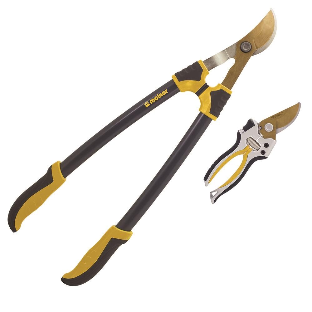Melnor 84760-IN  Lopper and Pruner Value Pack 18.25-in Carbon Steel Bypass Lopper