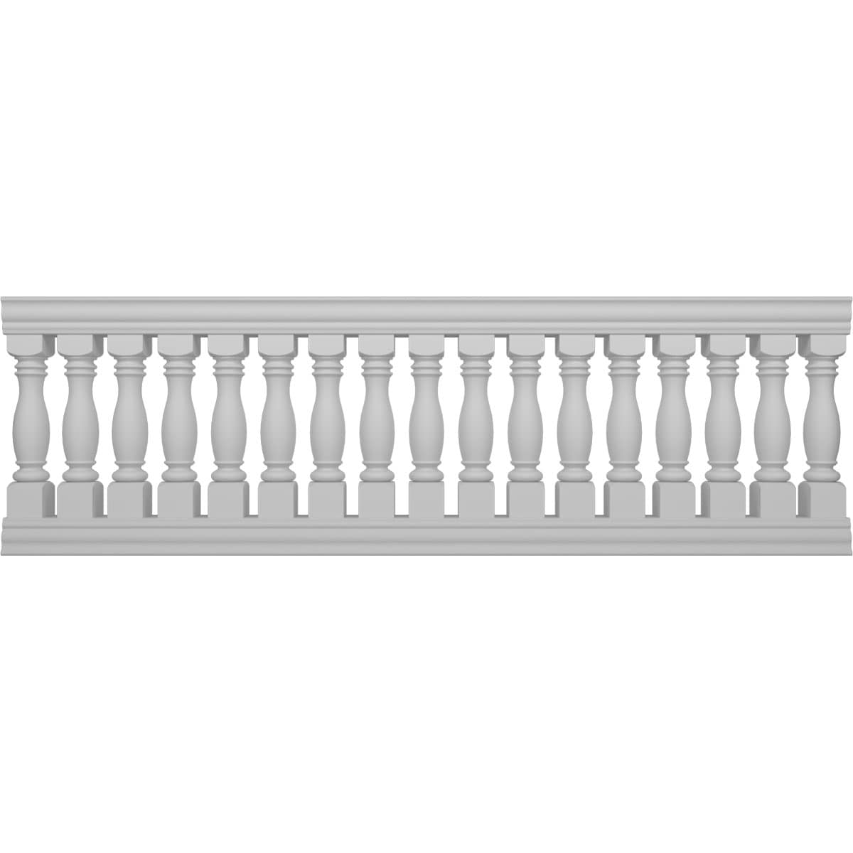 Ekena Millwork BALK40X120EMD FiberThane 10-Feet x 40-Inches Embassy Fiberglass Deck Rail Kit