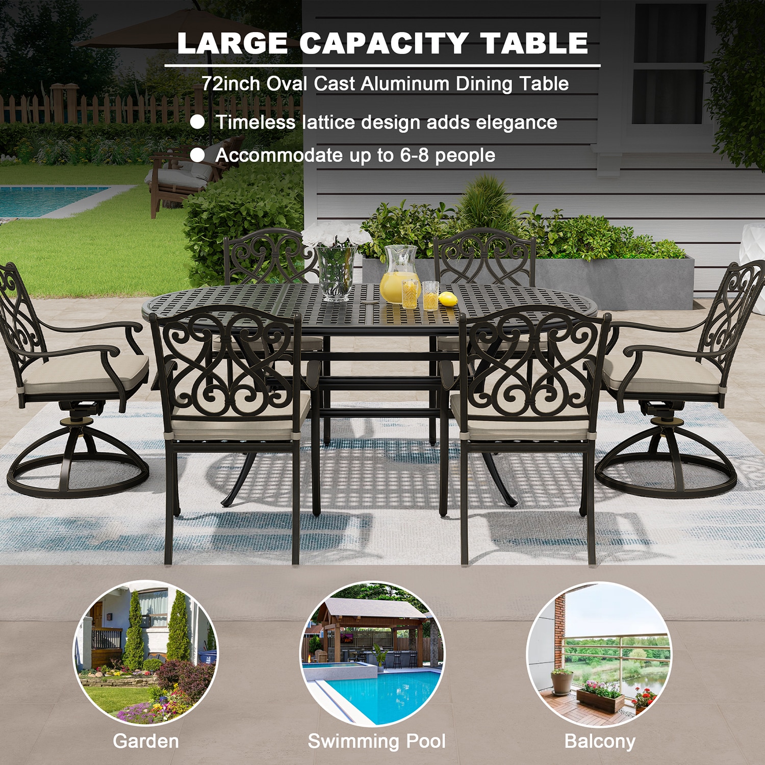 Mondawe 21OD154300FF-A Patio-Tables - View #7