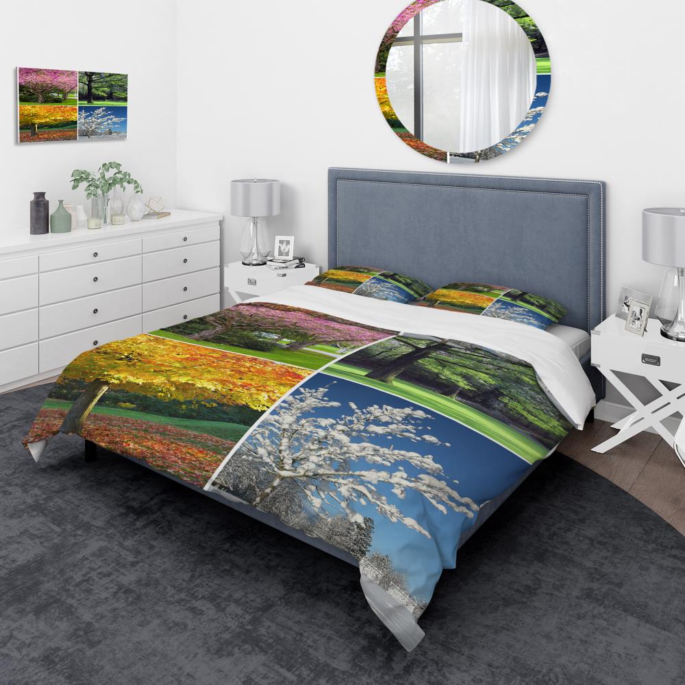 Designart BED15471-T 3 -Piece Multi-Color Twin Duvet cover Set
