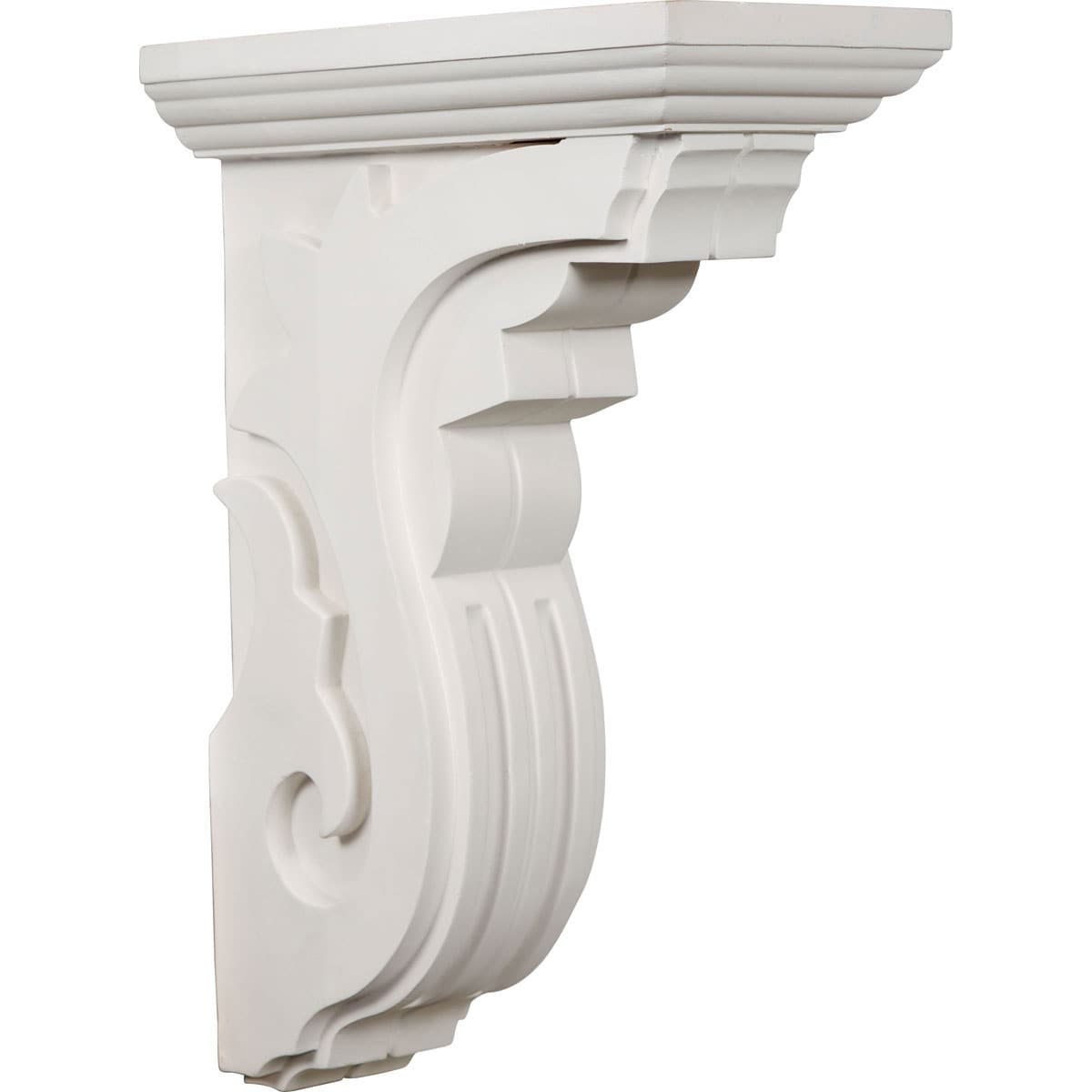 Ekena Millwork COR06X11X16PE 6-in x 11.0-in x 16.25-in Primed White Urethane Paintable Corbel
