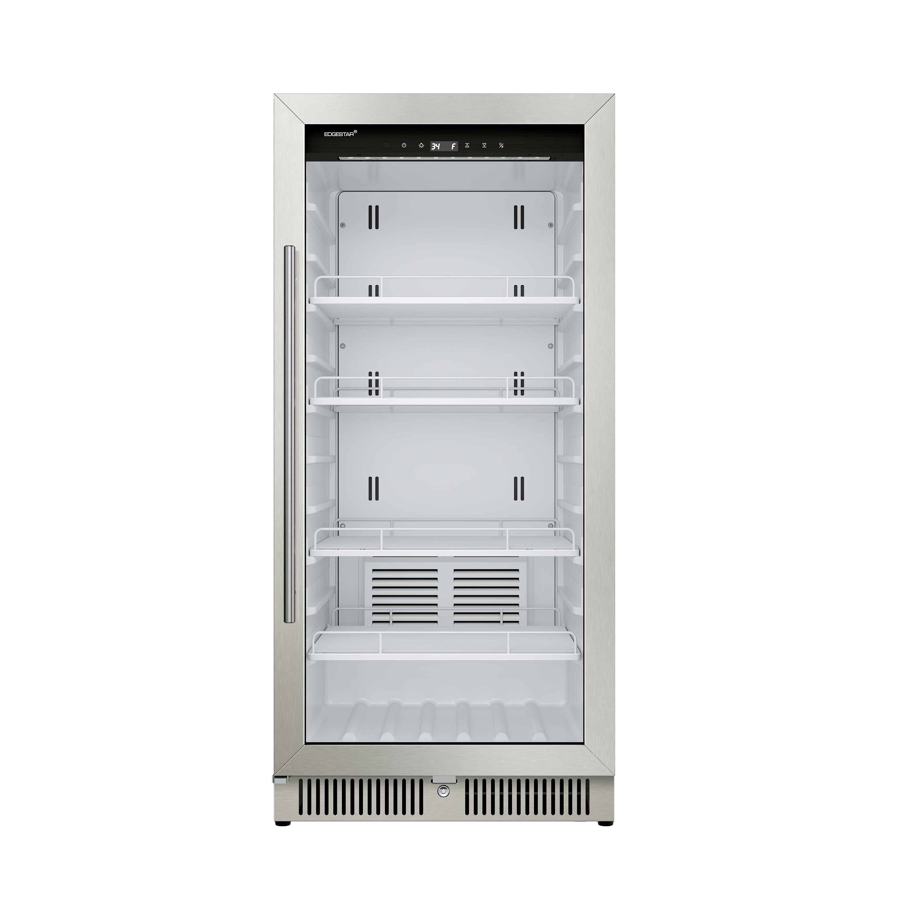 EdgeStar VBM91SS 23.4375-in W 40 -Bottles Stainless Steel Freestanding Indoor Wine Cooler