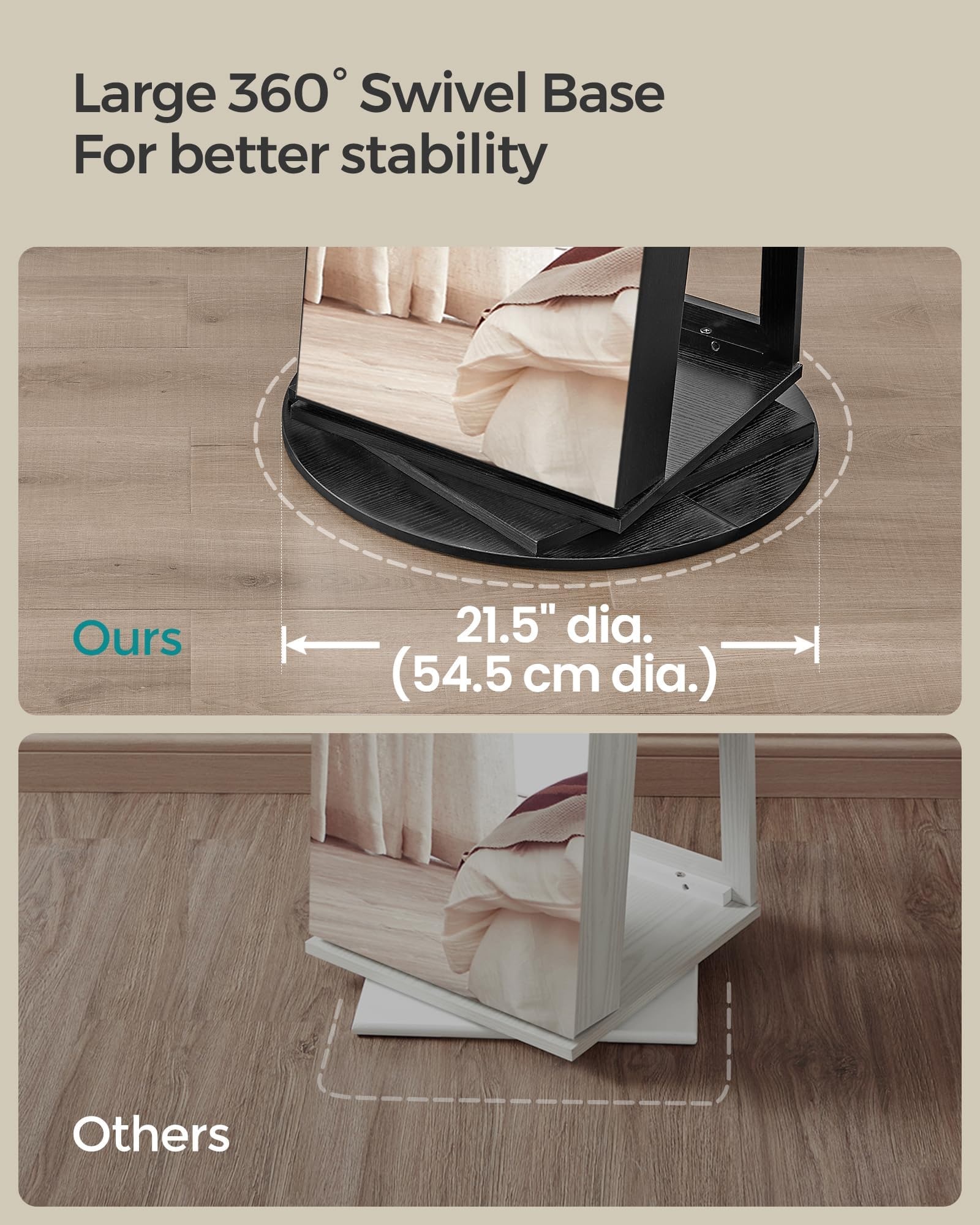 SONGMICS HOME JJC006B01 Jewelry-Armoires - View #4