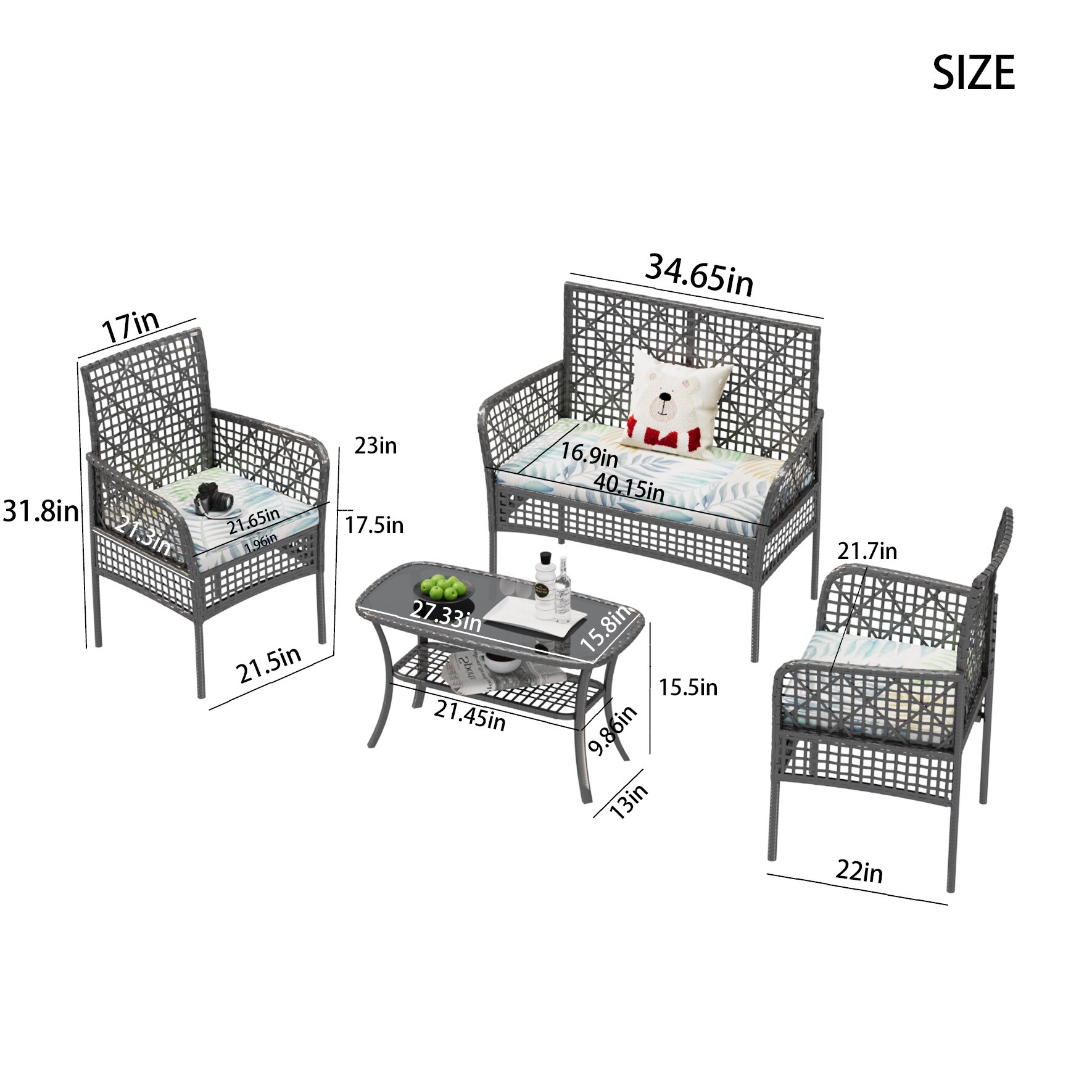 CESICIA SZ-LS-F73 Patio-Chairs - View #2