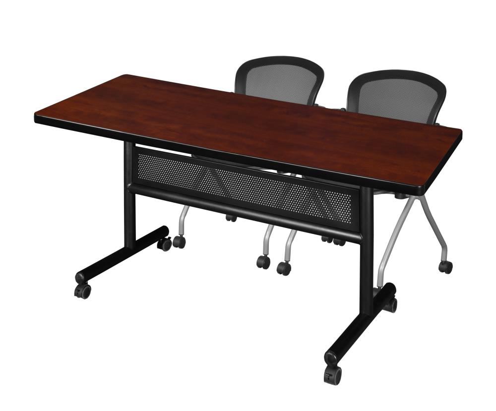Regency MKFTM6030CH23BK Training Red 4-Person Training Table (60-in W x 29-in H)