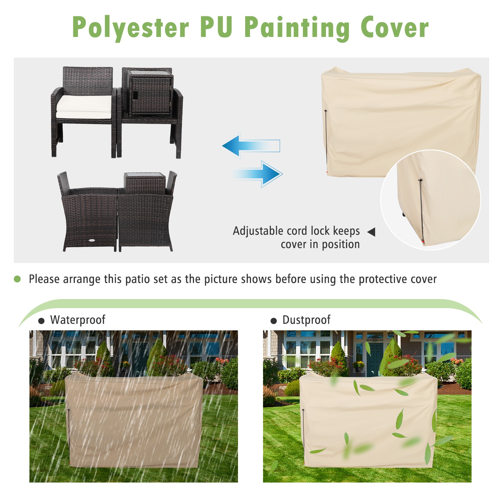 WELLFOR OUJ69444WH Patio-Conversation-Sets - View #9