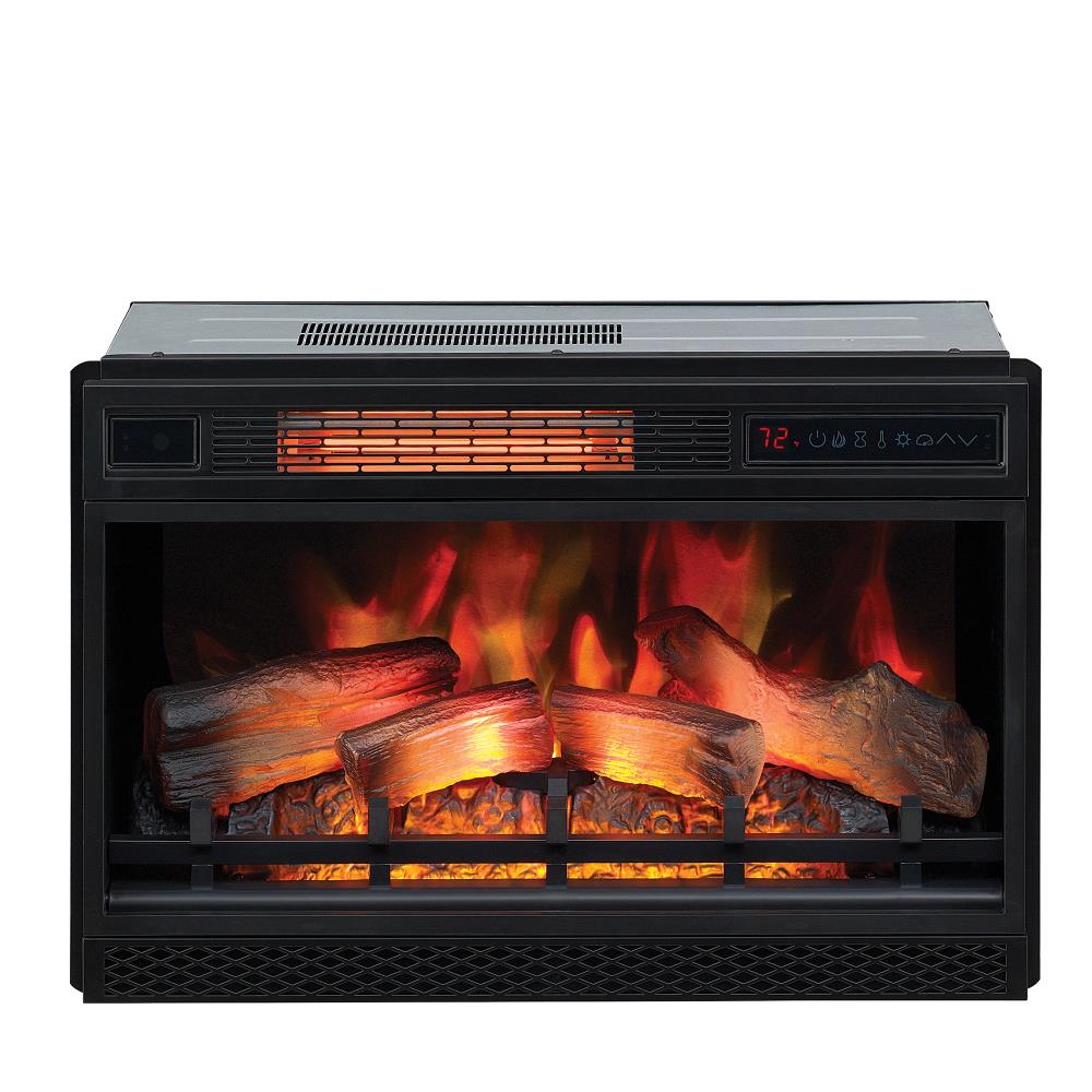 ClassicFlame 27-in Black Electric Fireplace Insert in the Electric Fireplace  Inserts department at