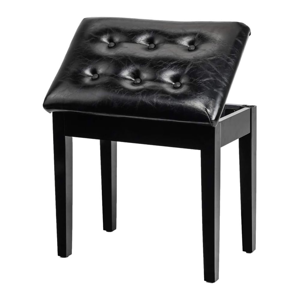 Outopee LO1G13000281 Modern Black Storage Bench with Storage 23-in x 13.4-in x 18.9-in
