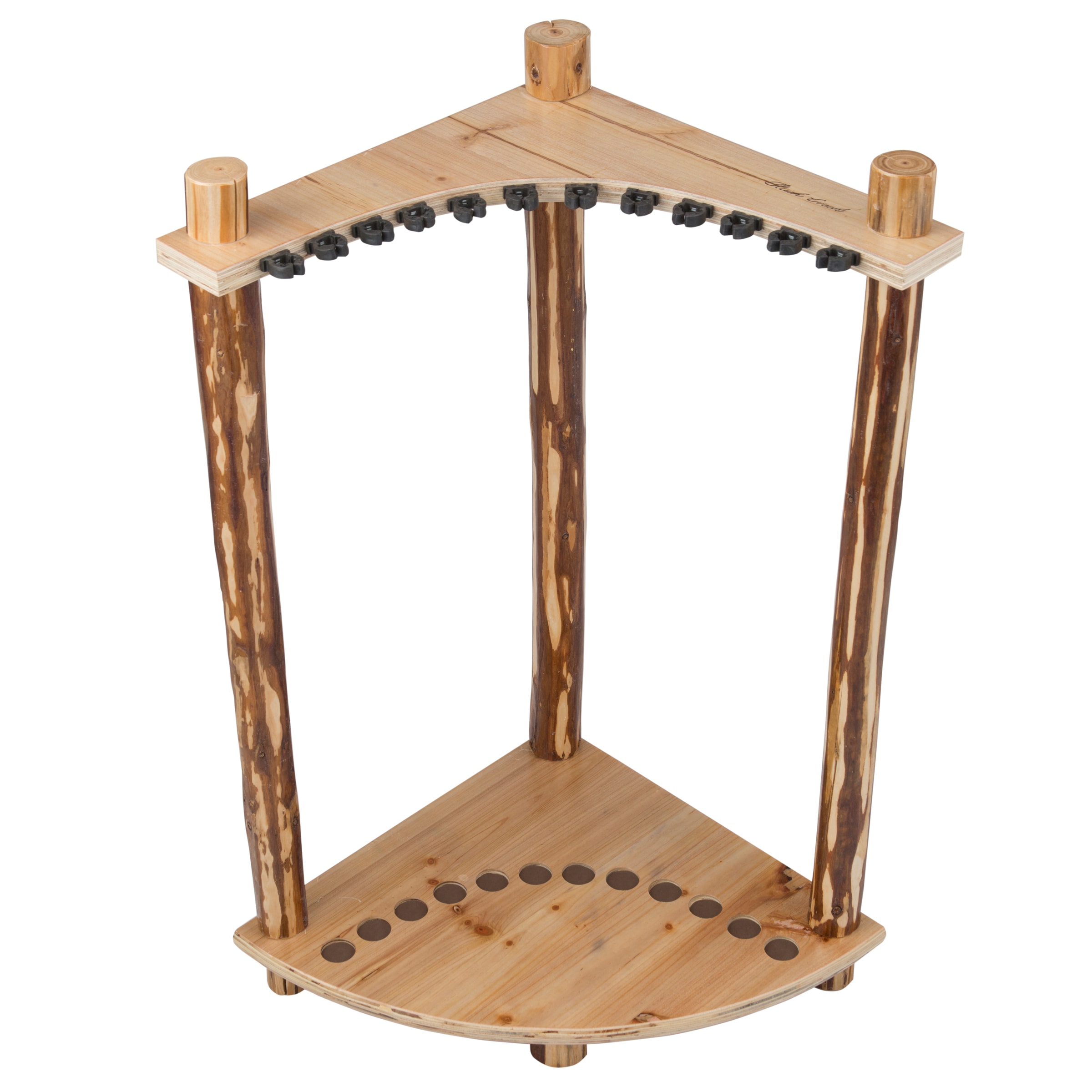 Rush Creek Creations 37-0029 Fishing Rod Floor Rack Fishing storage cabinet