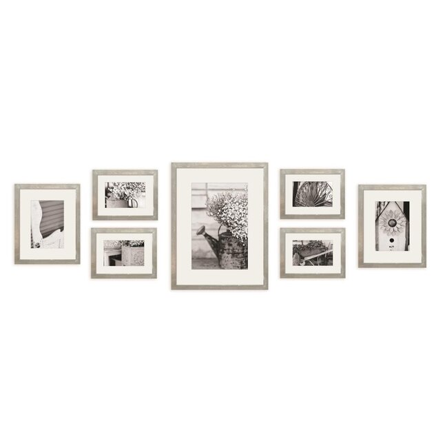 Pinnacle Gray Wood Picture Frame (8-in x 10-in) in the Picture Frames  department at Lowes.com