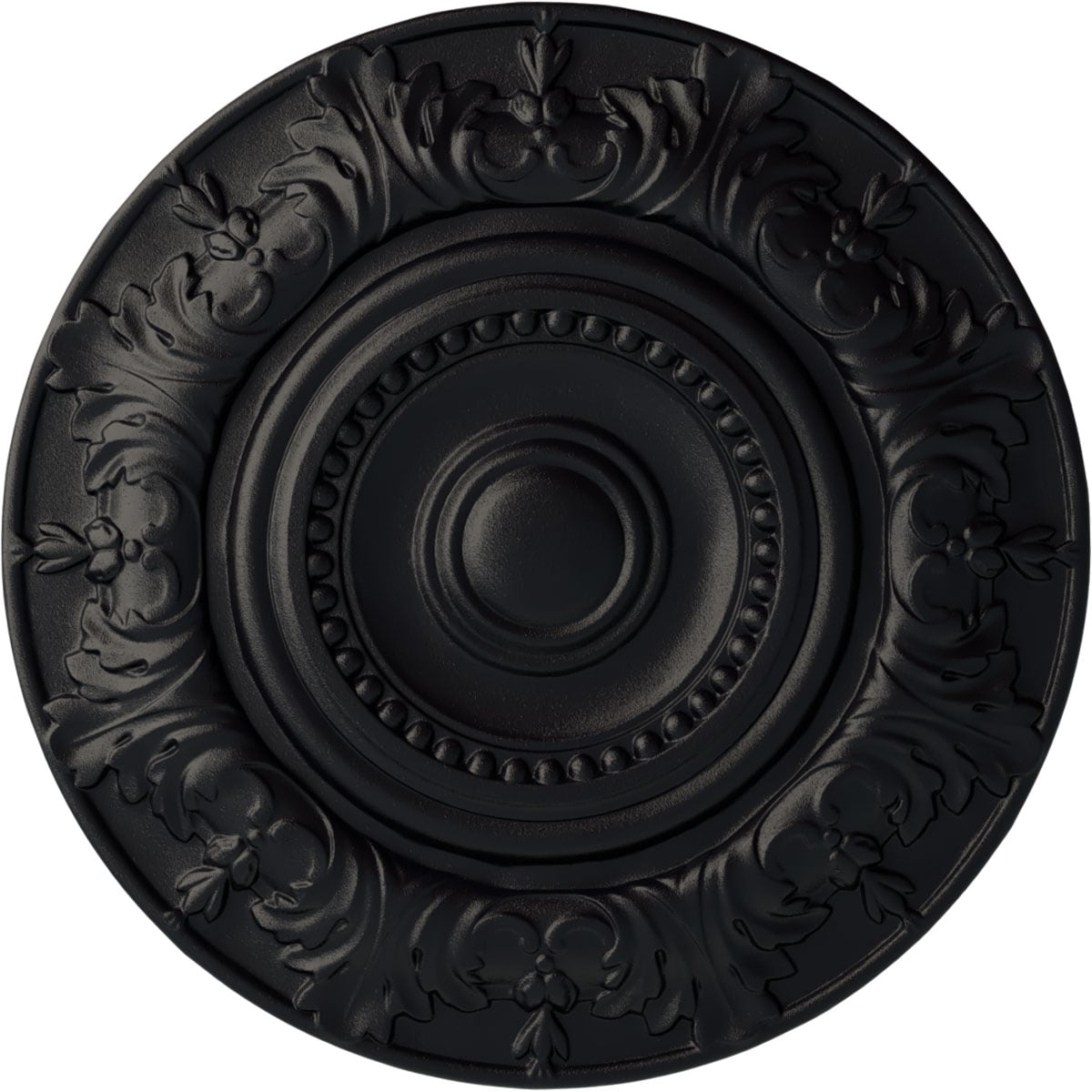 Ekena Millwork CM20BXSGS Biddix 20.875-in W x 20.875-in L Painted Steel Gray Polyurethane Whole Ceiling Medallion