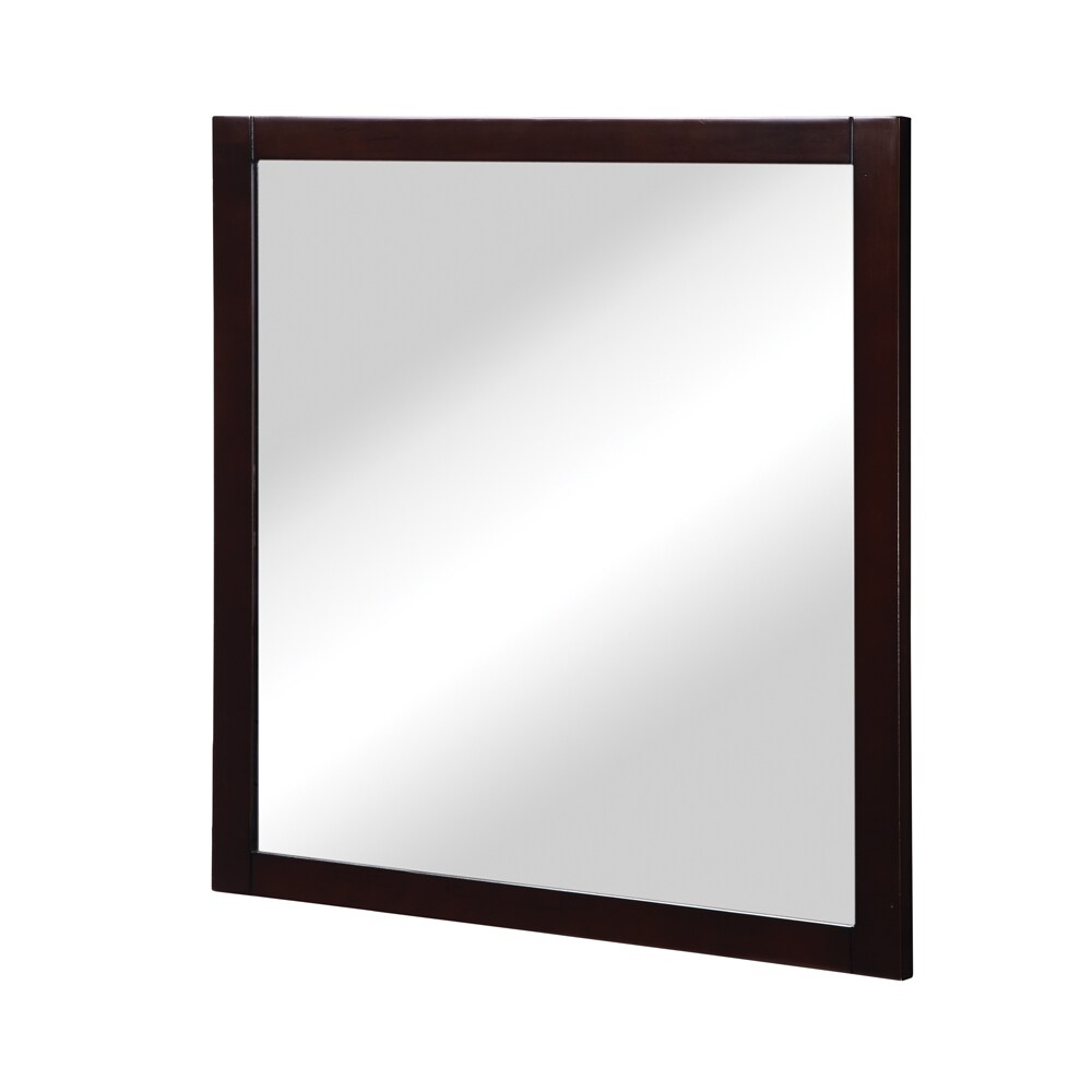 DECOLAV 9708-ESP Cameron 30-in x 32-in Bathroom Vanity Mirror (Espresso)