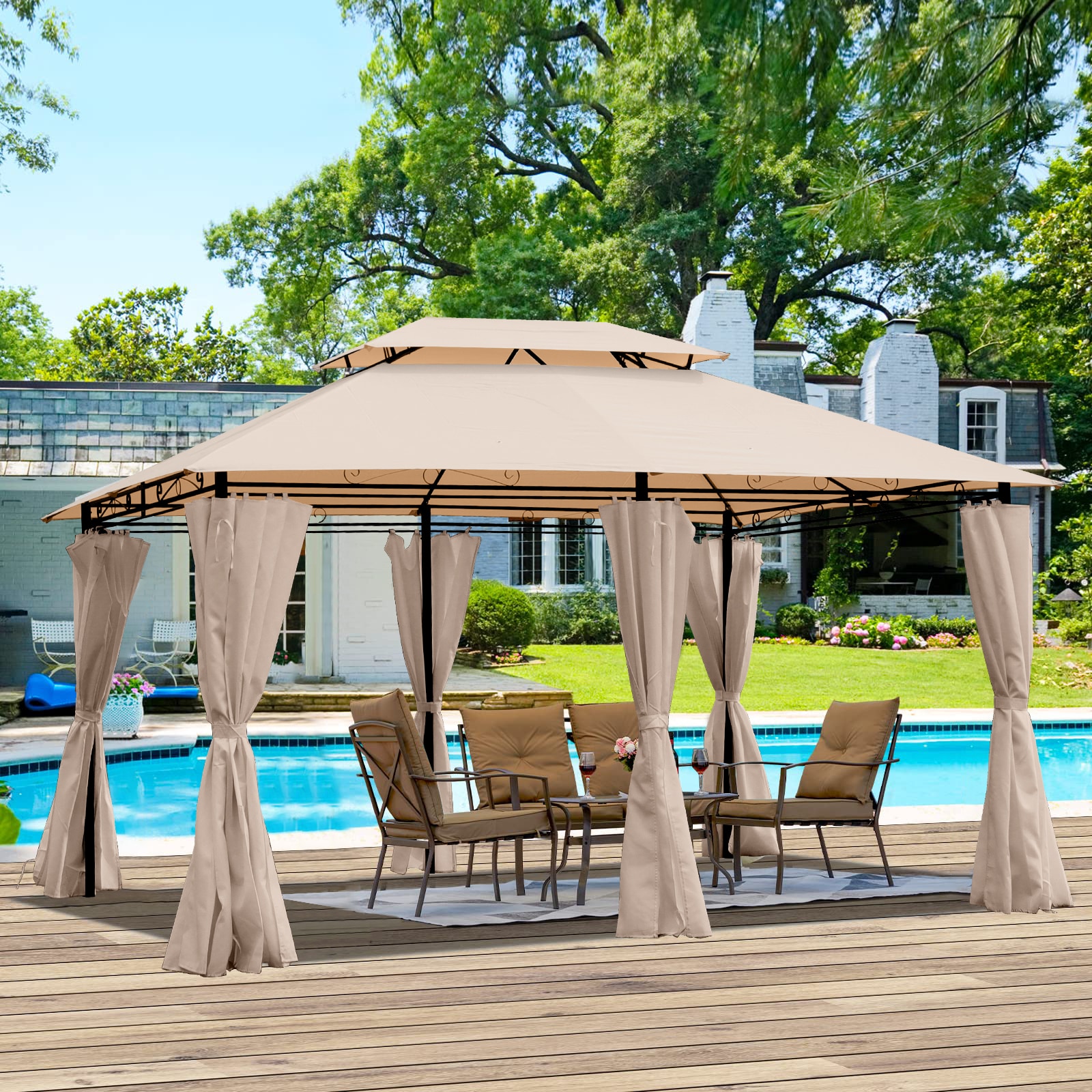 CASAINC CA015G-A Wood-Resin-Gazebos - View #2