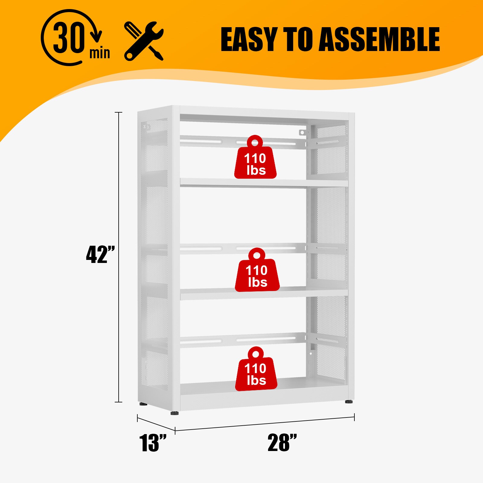 LTMATE LSKJSJ-3C-TW Free-Standing-Shelving - View #2