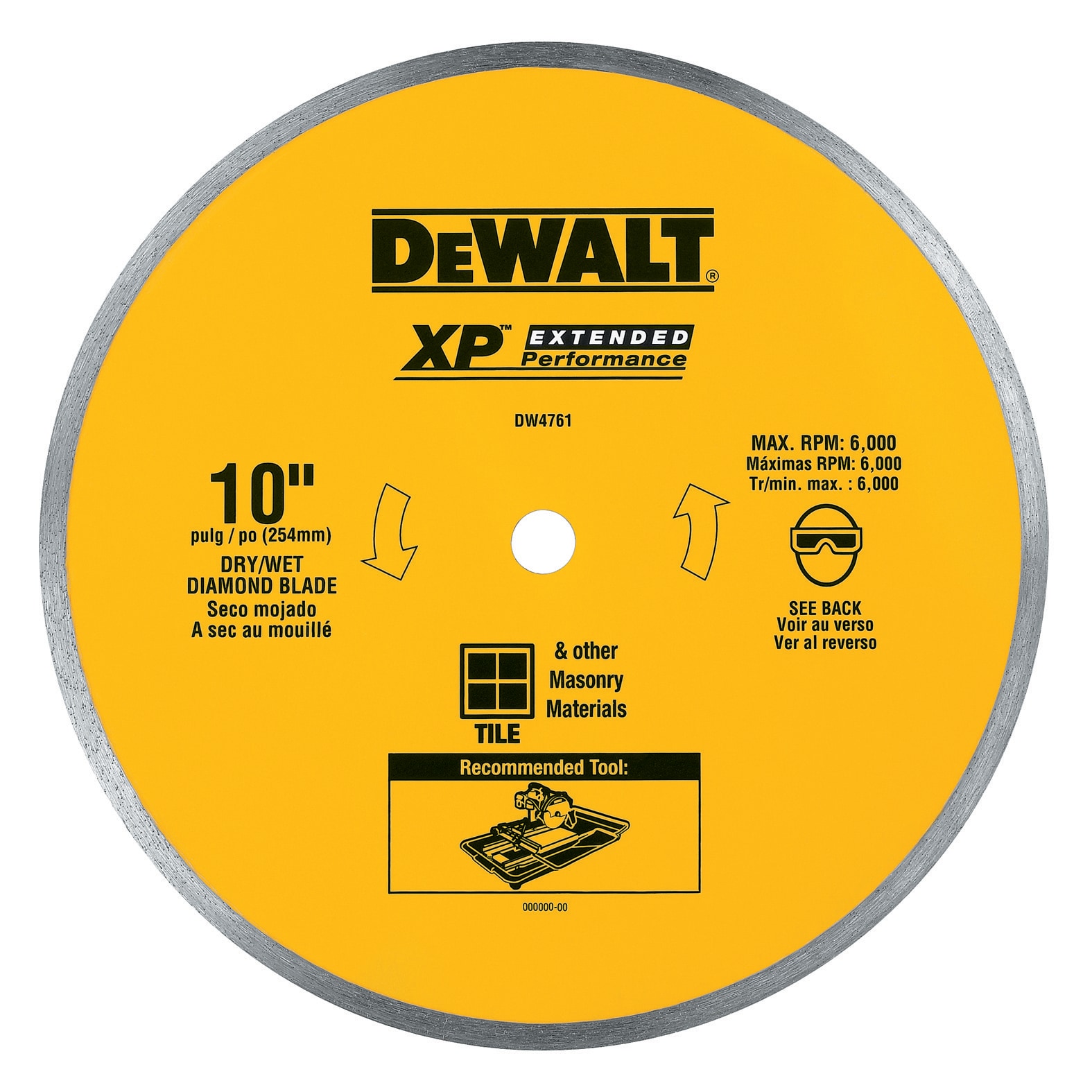 7-1/4 x .063 Ferrous Metal Cutting Circular Saw Blade - DWA7766