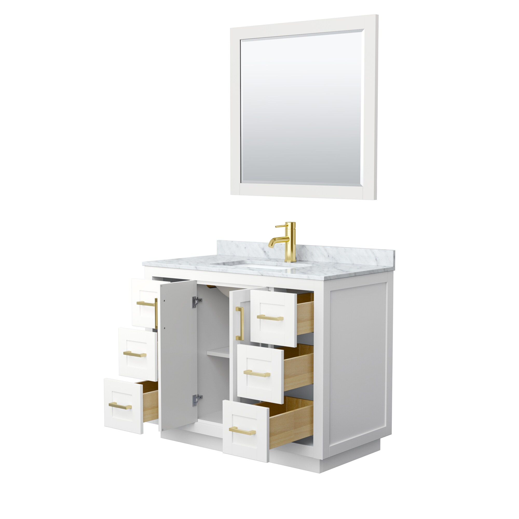Wyndham Collection WCF292942SWGCMUNSM34 Bath-Vanity-Combo - View #3