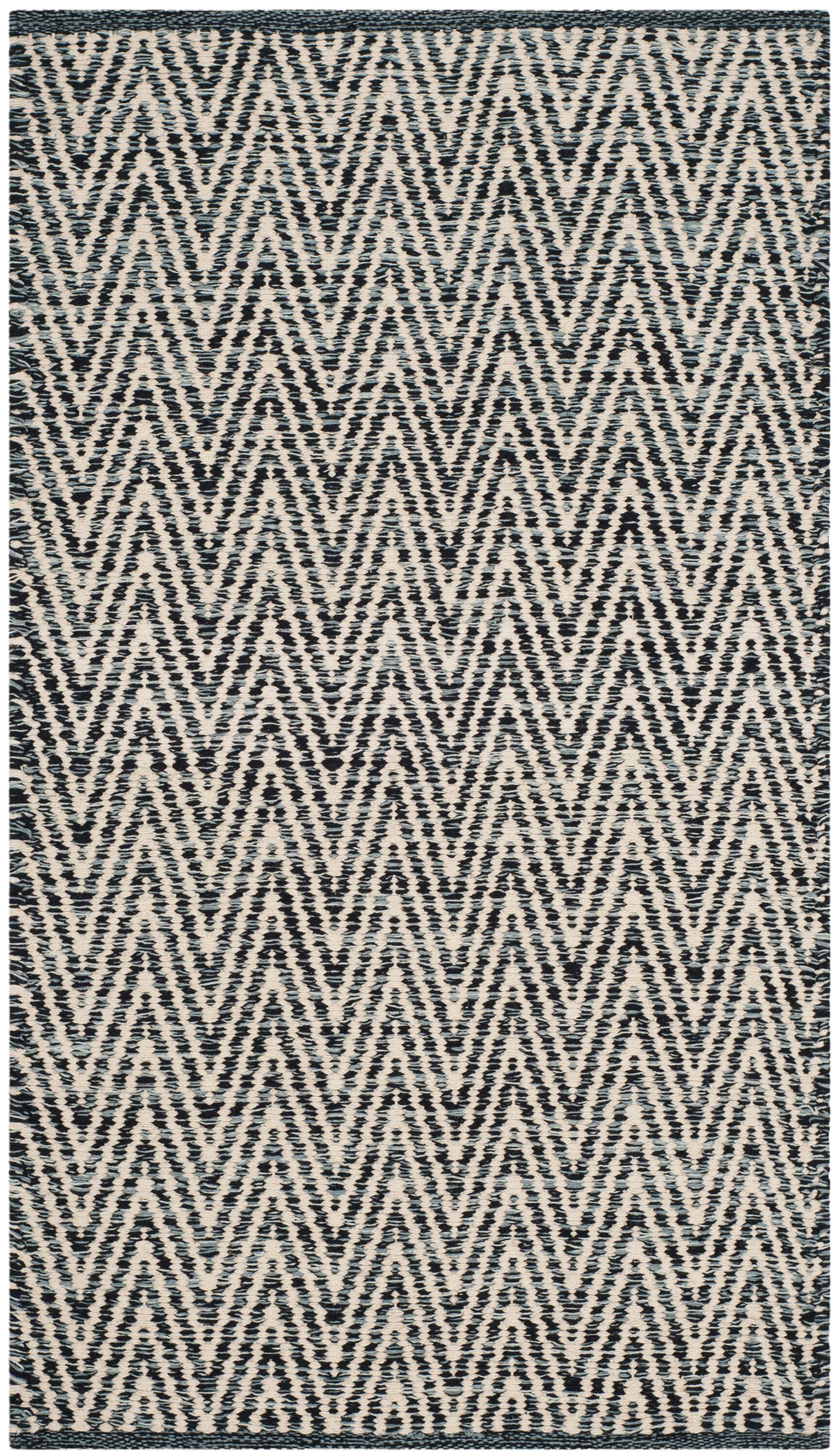 Gray Throw Rug Safavieh Montauk Ivory/Dark Gray Contemporary 2ft-3in x 3ft-9in Accent ...