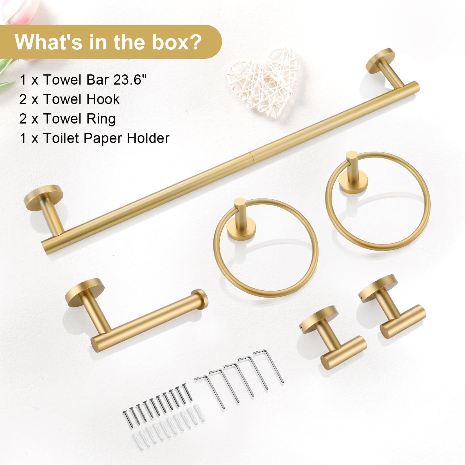 Numhew NHBEN33461 Decorative-Bath-Hardware-Kits - View #7