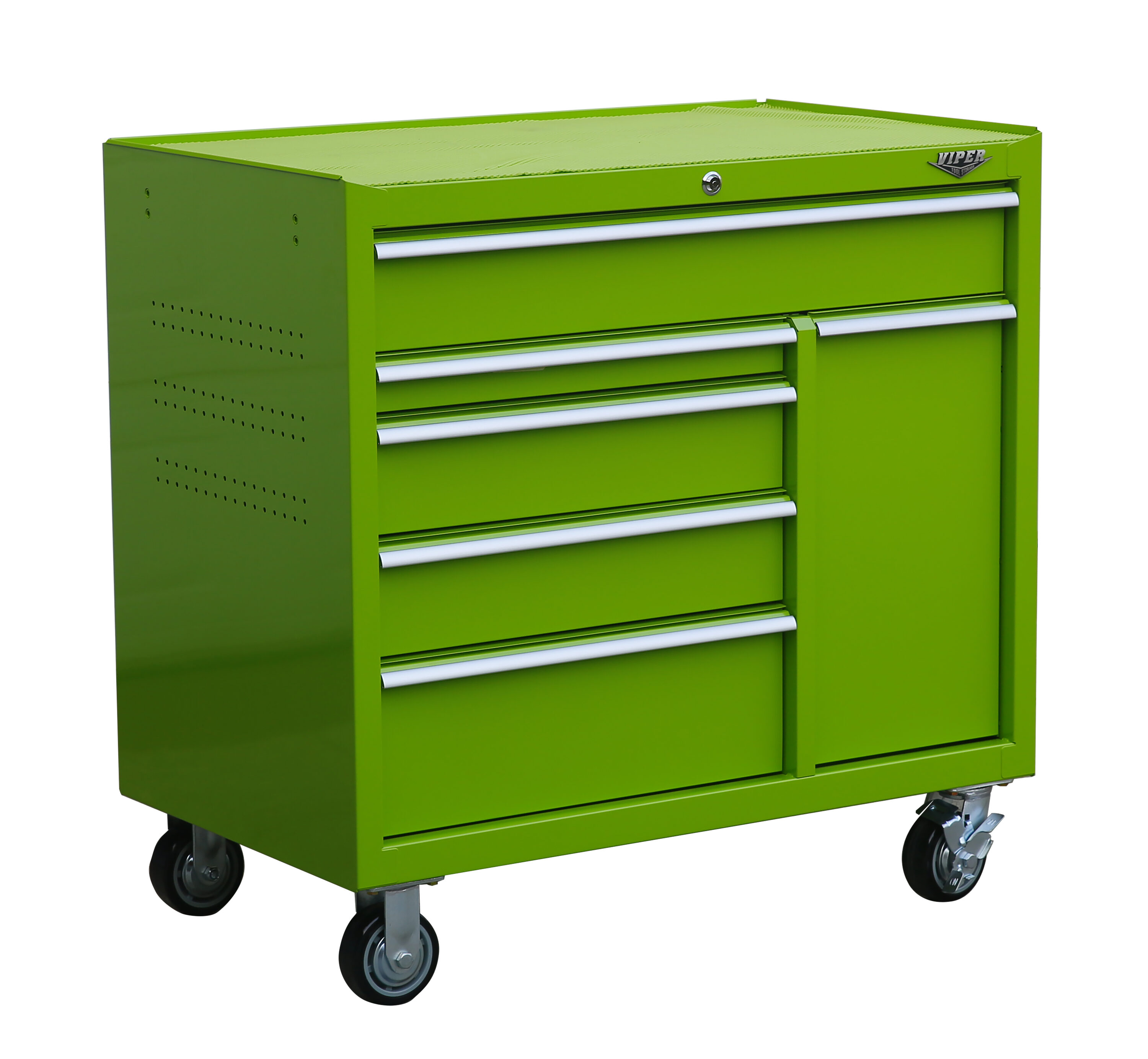 Viper Tool Storage 41 in. 6-Drawer Steel Rolling Cabinet, Army Green V4106ARGR