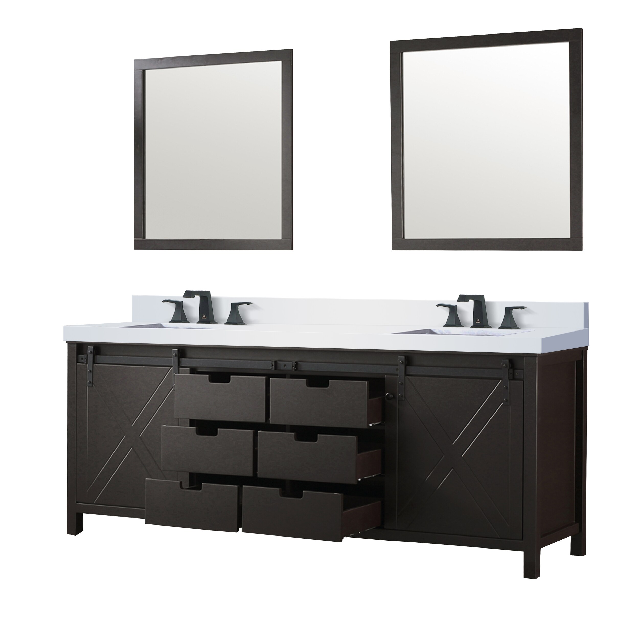 Lexora LVM84DC311 Bath-Vanity-Combo - View #3