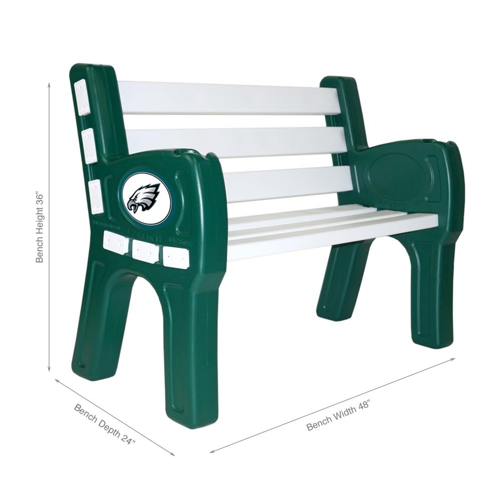 Imperial International Philadelphia Eagles 48-in L NFL Recycled Plastic  Park Bench in the Park Benches department at