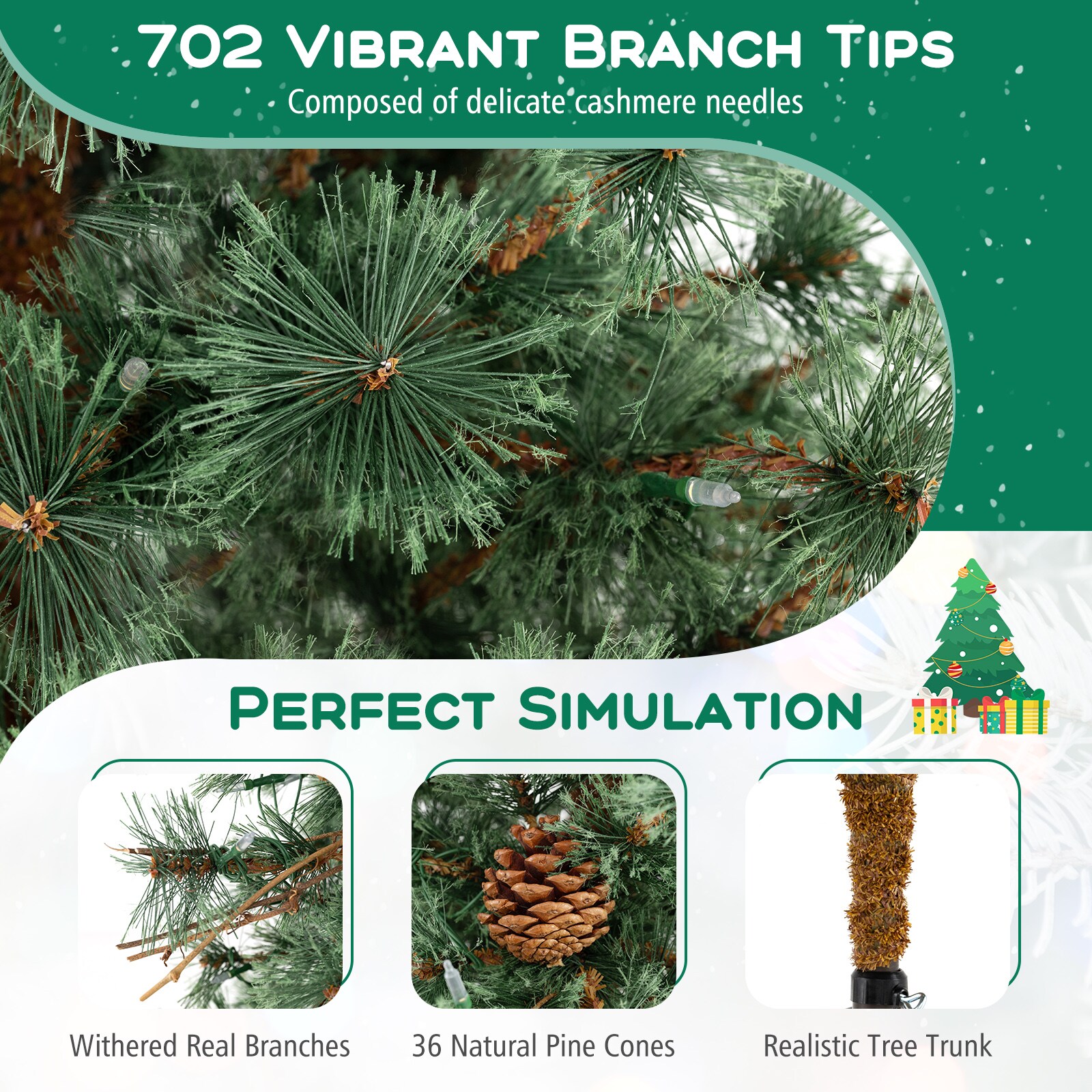 LIVIZA HYS25277USL Artificial-Christmas-Trees - View #7