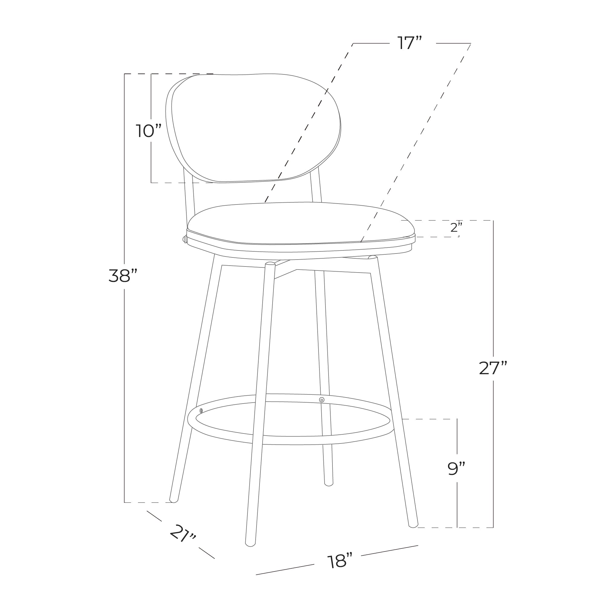 Circle 55 3-LWSBS72022-PUT1023 stools - View #9