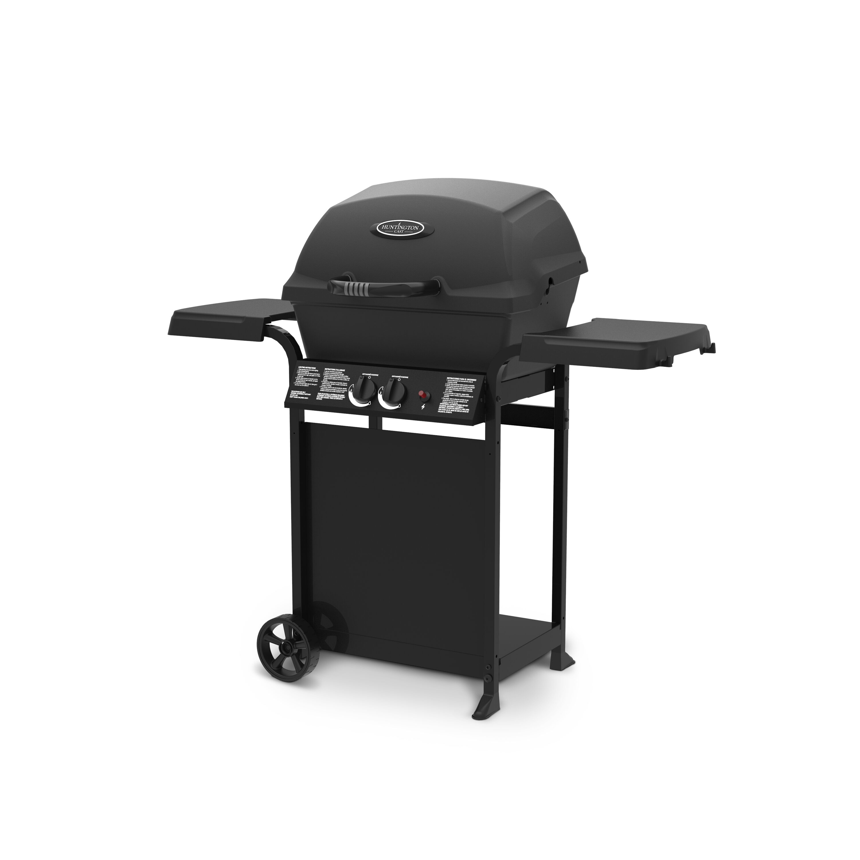 Huntington 30030HNT Black 2 Burner Liquid Propane Gas Grill in the