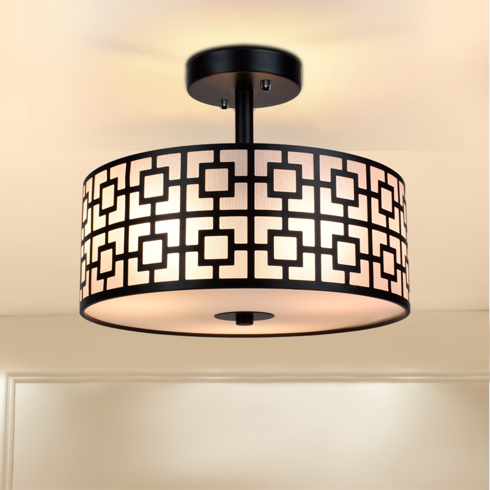 Depuley WSCL30-B 12.6-in Metal, Acrylonitrile Butadiene Styrene Metal Ceiling Light Mount