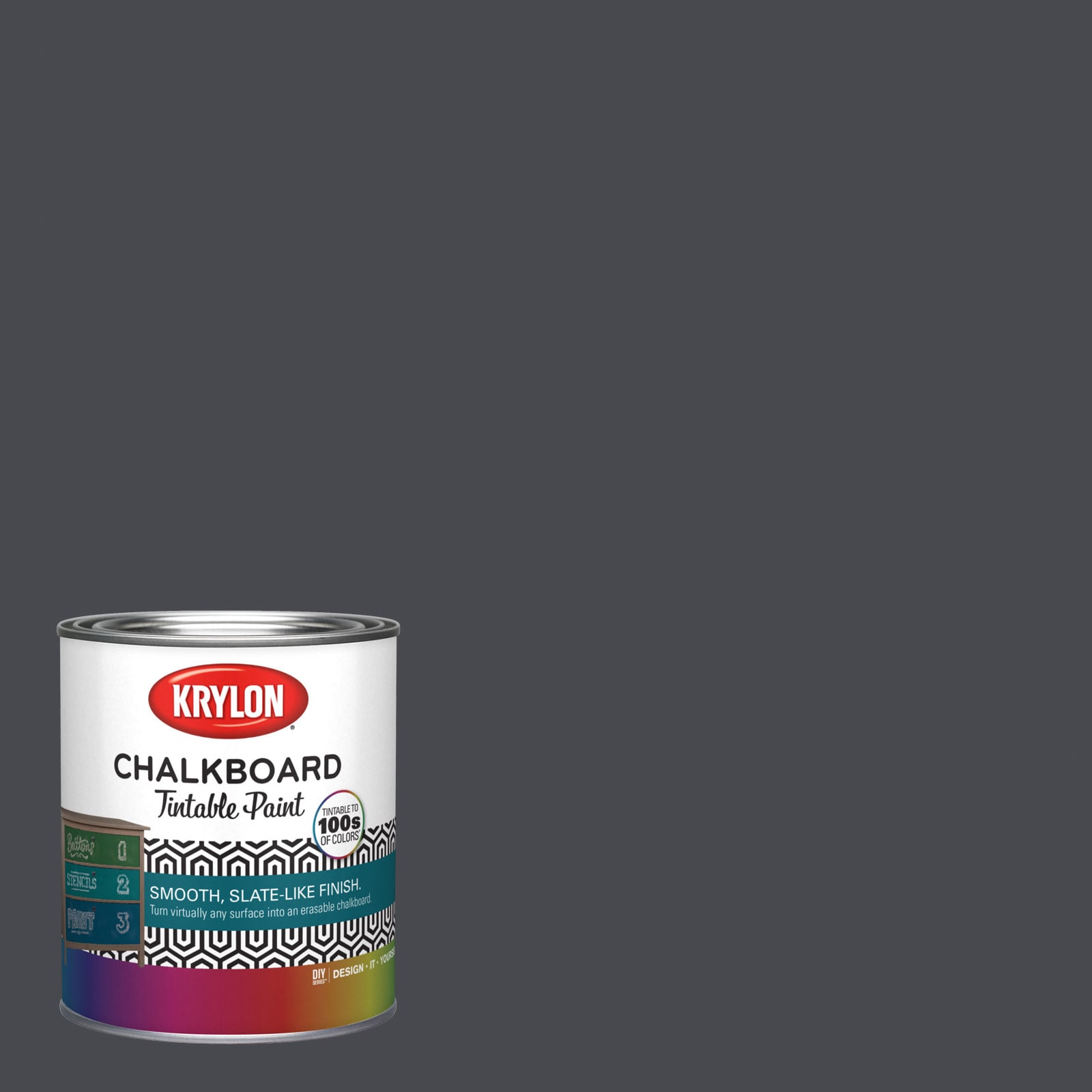 Krylon 4006-2C-1693215 Latex Hematite 4006-2c Chalkboard Paint (1-quart)