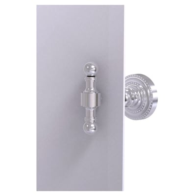 Allied Brass 3.1-in H Screw Mount Solid Brass Satin Chrome Hanging Shower Caddy Allied Brass 3.1-in H Screw Mount Solid Brass Satin Chrome Hanging Shower Caddy