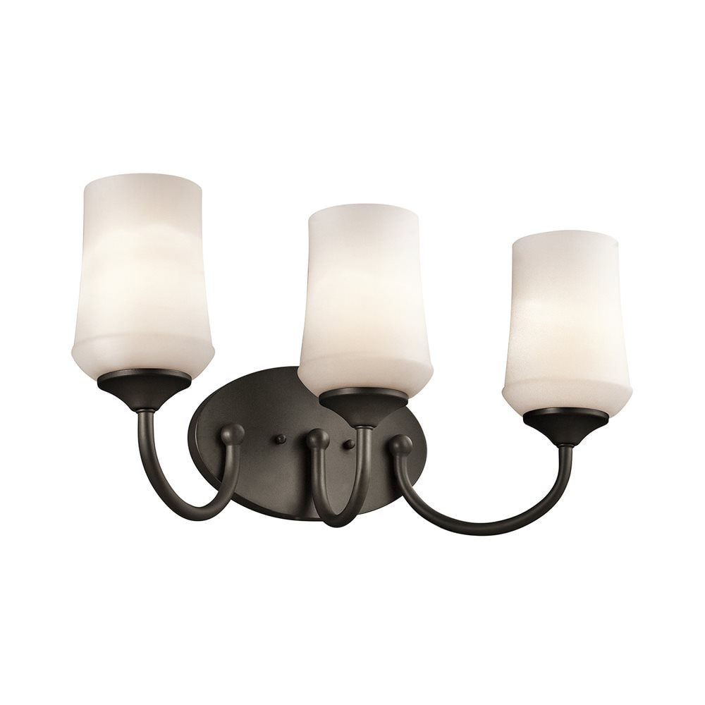 Kichler 45570OZ Aubrey 21-in 3 -Light Antique Bronze Transitional Vanity light
