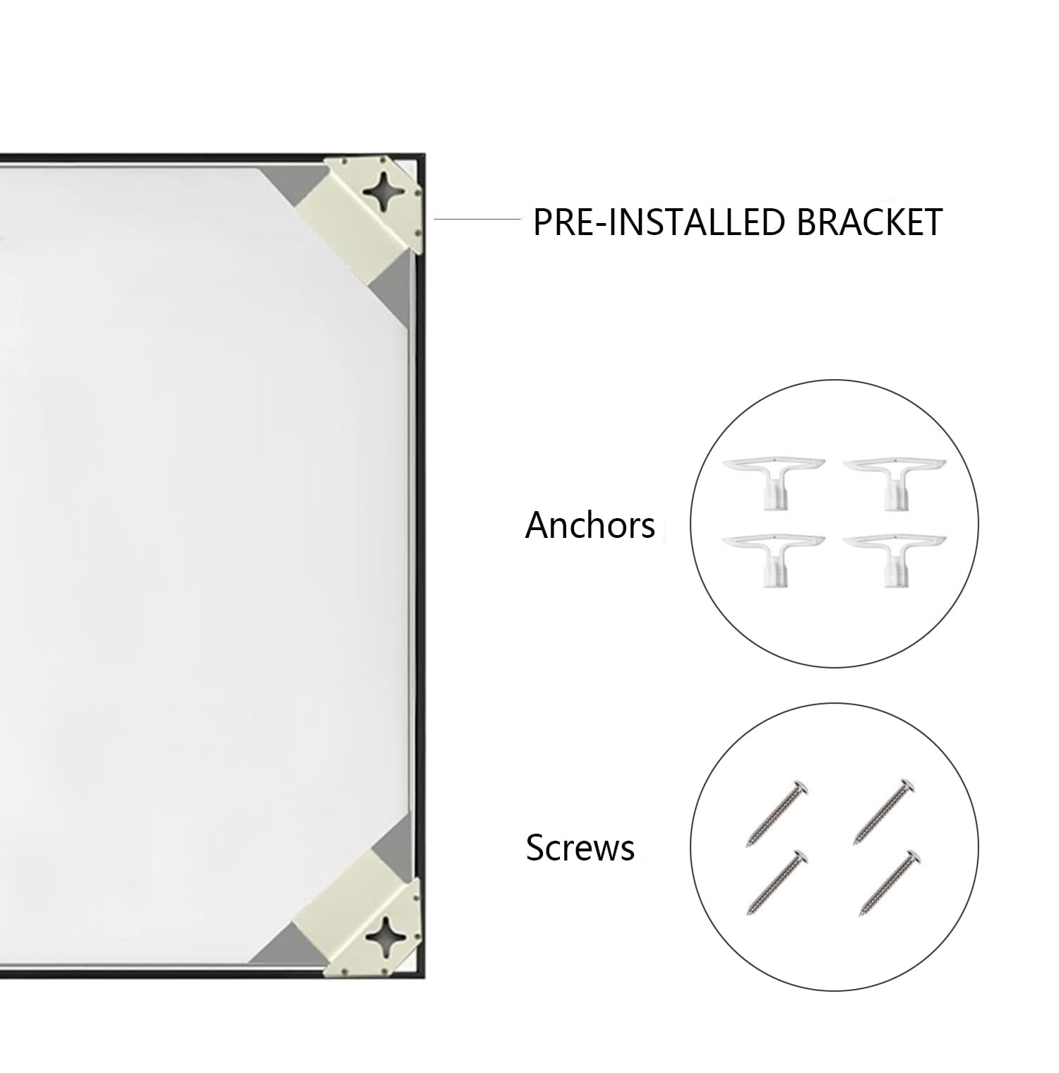 GETLEDEL MR-2527BK Framed-Bath-Mirrors - View #5