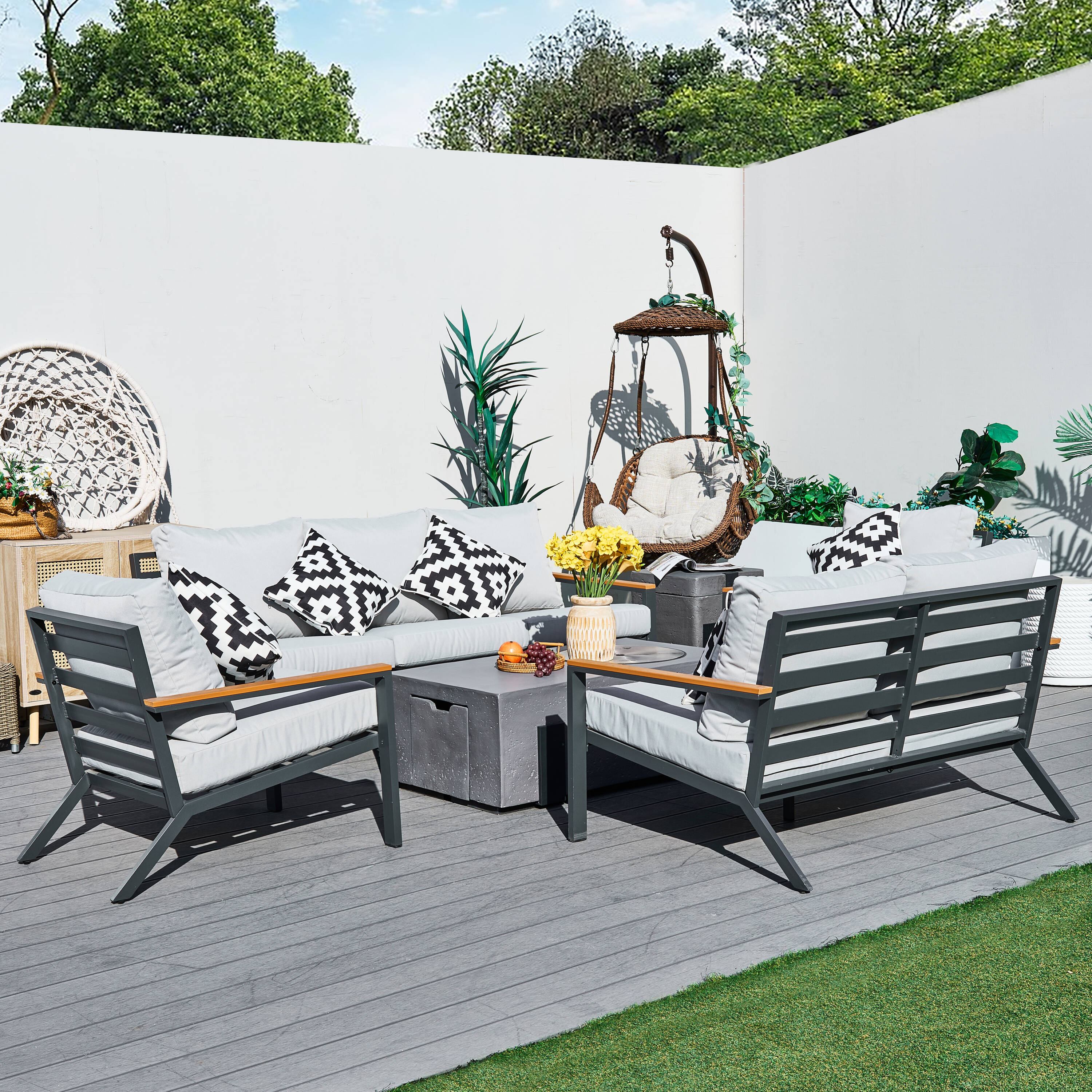 Direct Wicker DWS-2481TSCLS&2355G Patio-Conversation-Sets - View #3