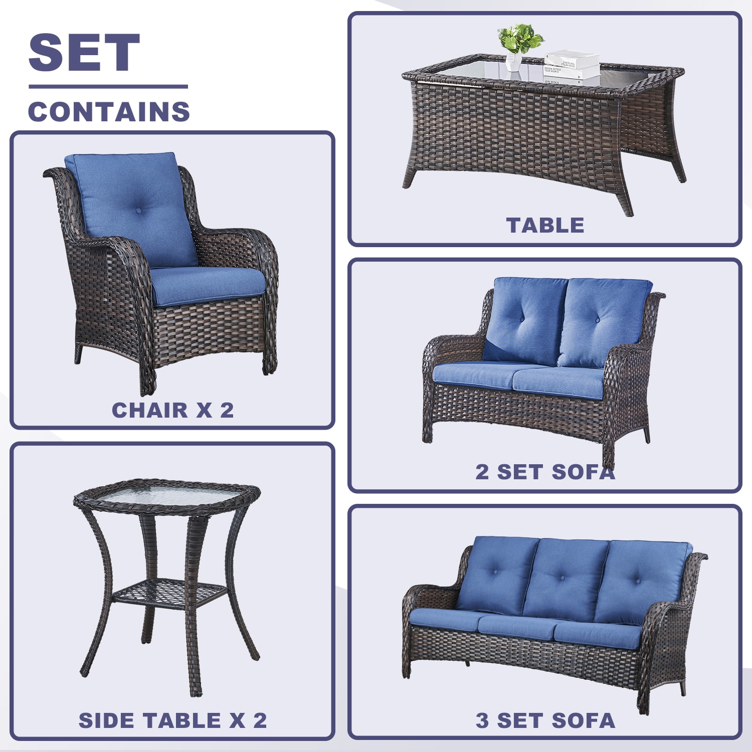 Rilyson FS1338006018025X2-1 Patio-Conversation-Sets - View #3