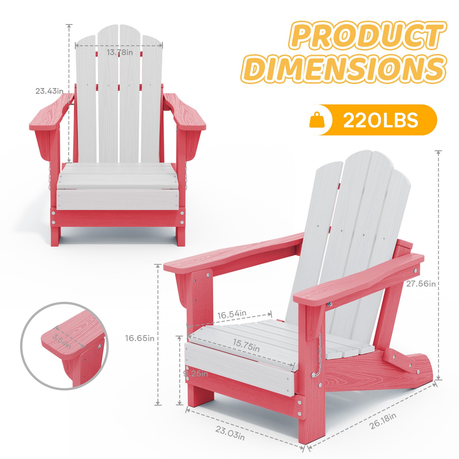 Serwall RTYDY-PK Patio-Chairs - View #3