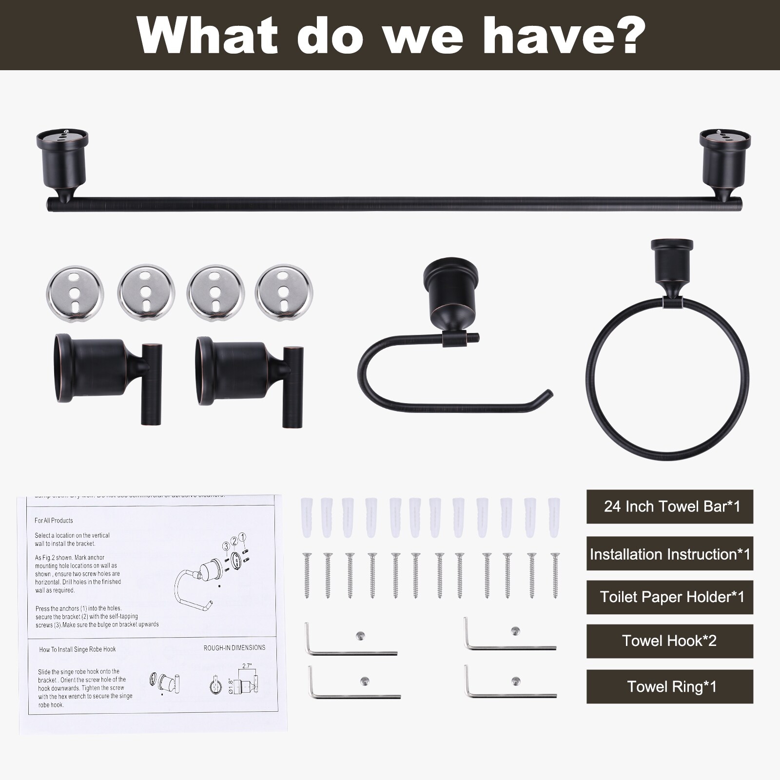 WOWOW 4030501RB Decorative-Bath-Hardware-Kits - View #6