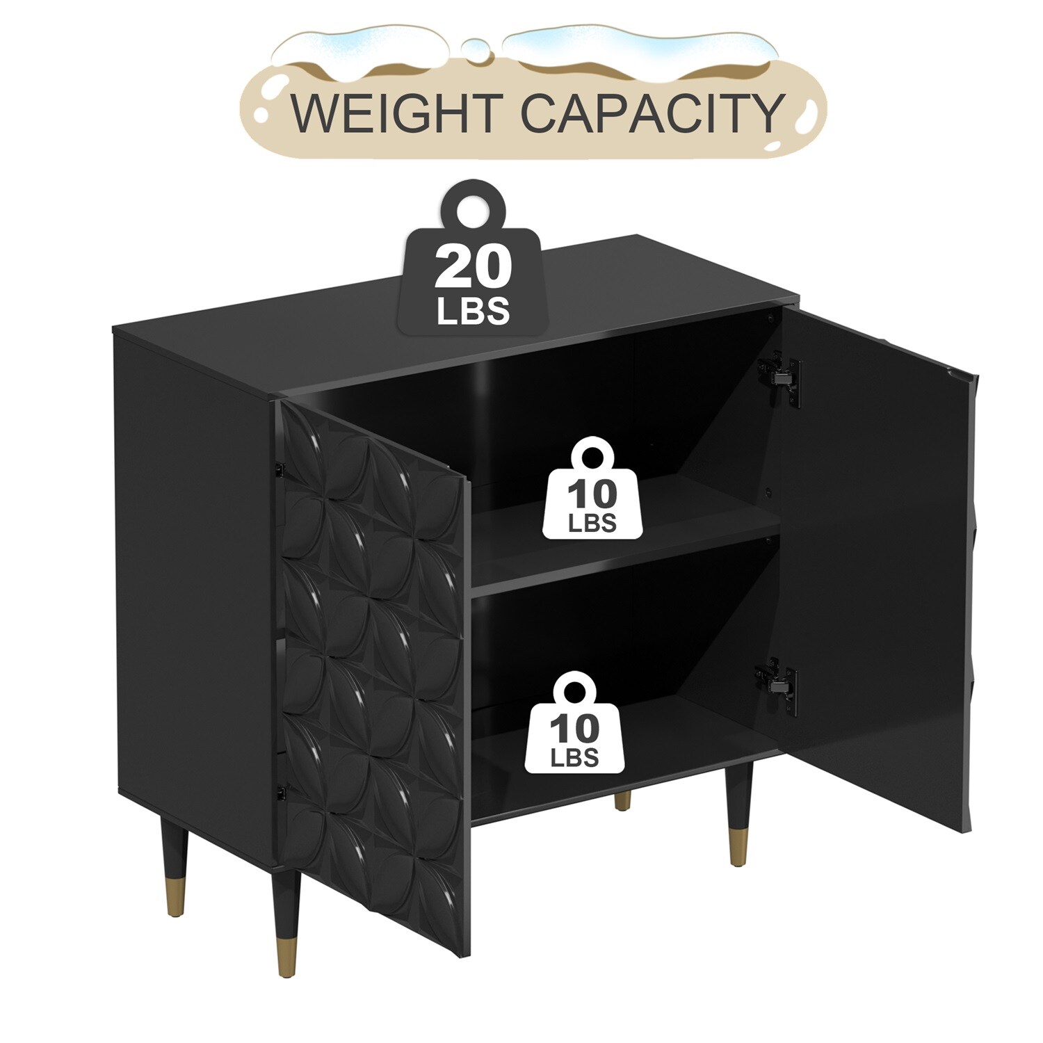 Mondawe MO-JH-042-BK chests - View #5