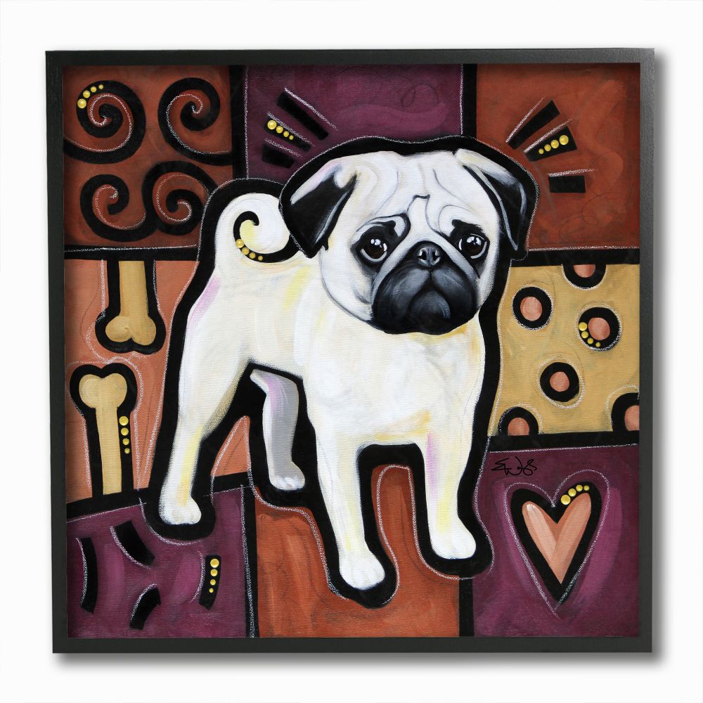 Easy pug hot sale painting