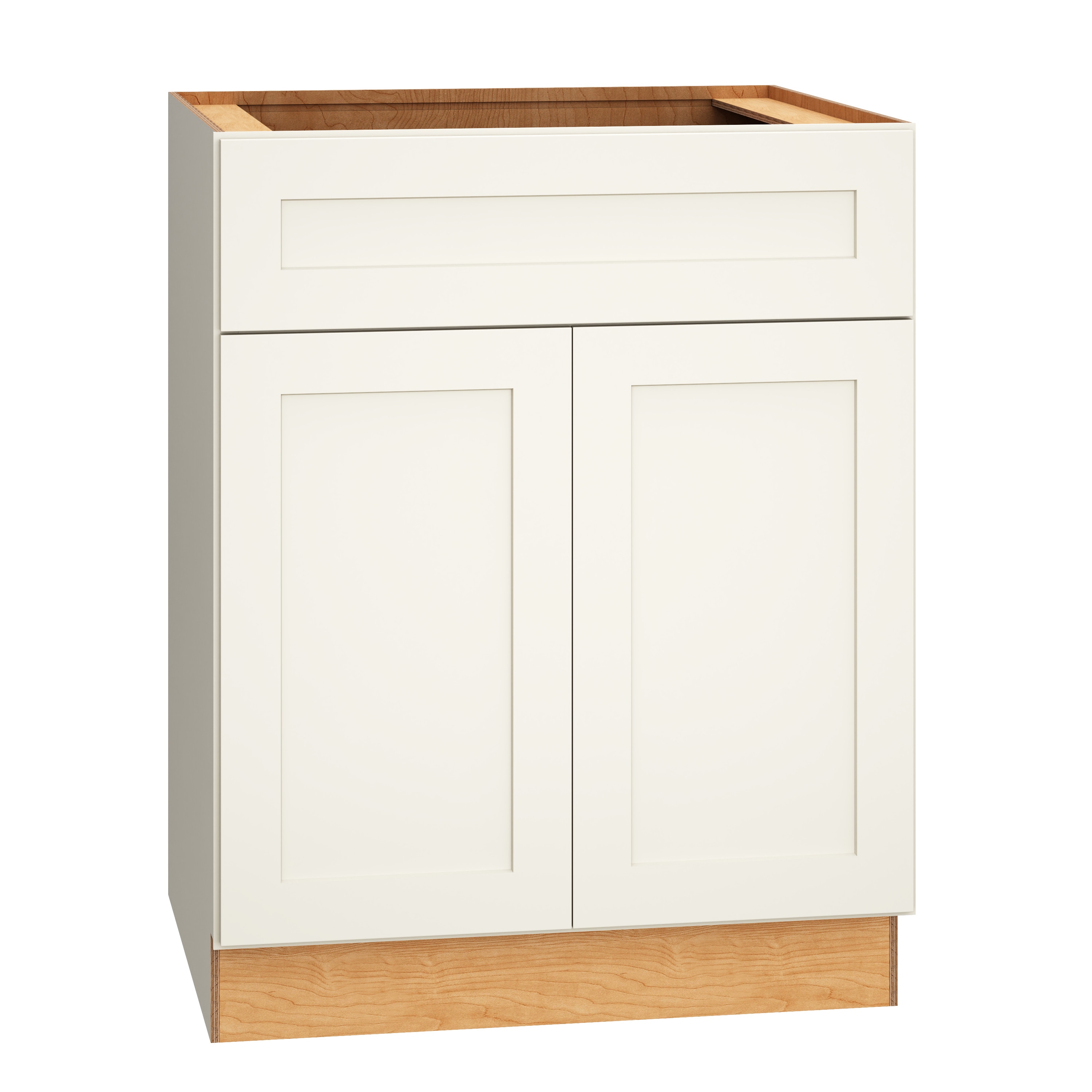 RELIABILT 332 B27 Pinnacle 27-in W x 34.5-in H x 24-in D White Base Fully assembled Plywood Cabinet (Recessed Panel Slab)