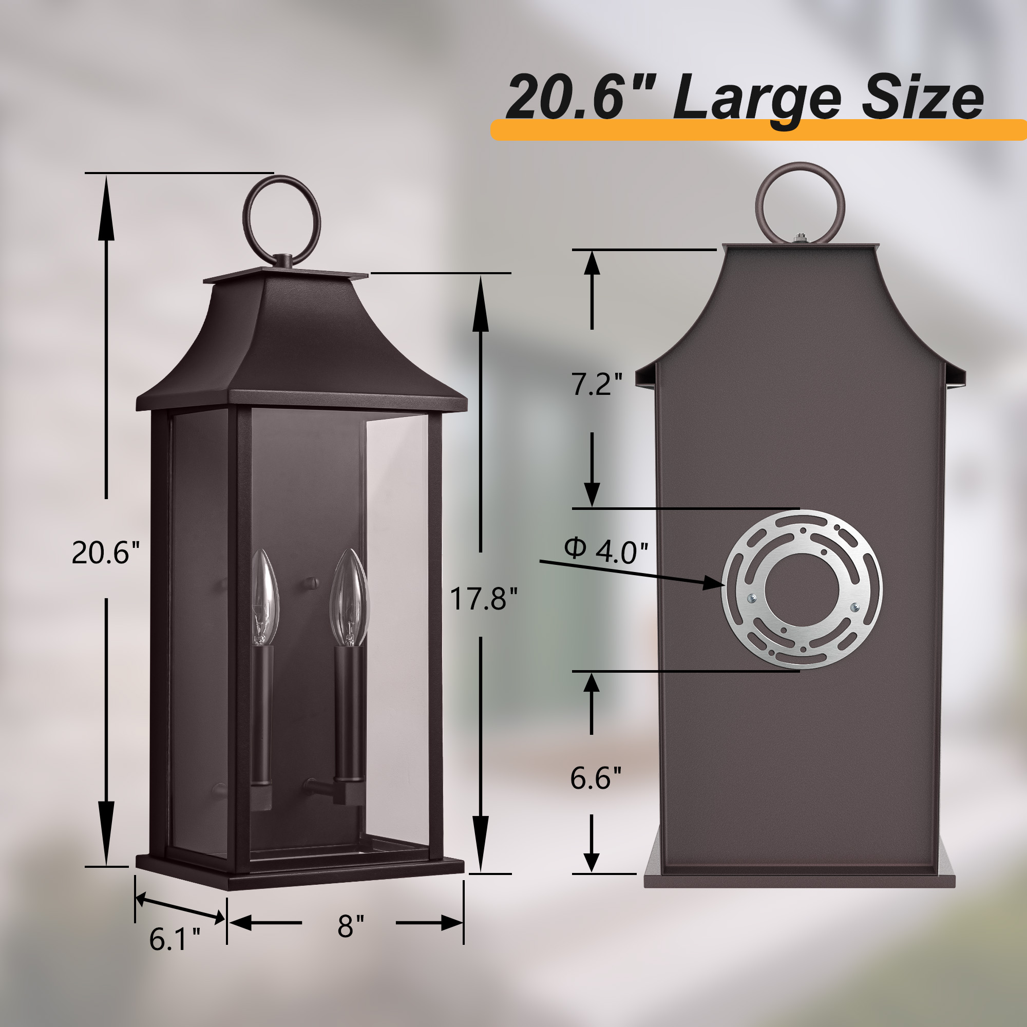 Maxax 7076-2BR Outdoor-Wall-Lighting - View #5