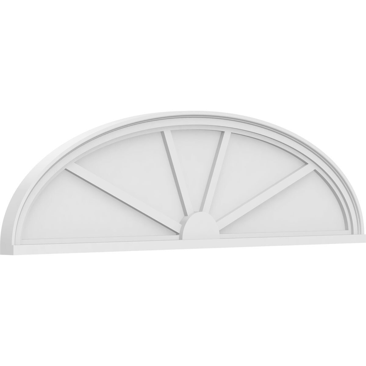 Ekena Millwork PEDPS056X150ELL04 56-Inches W x 15-Inches L PVC Pediment