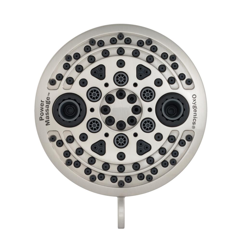 Oxygenics PowerMassage Brushed Nickel 5-Spray Handheld Shower 1.75-GPM (6.6-LPM)