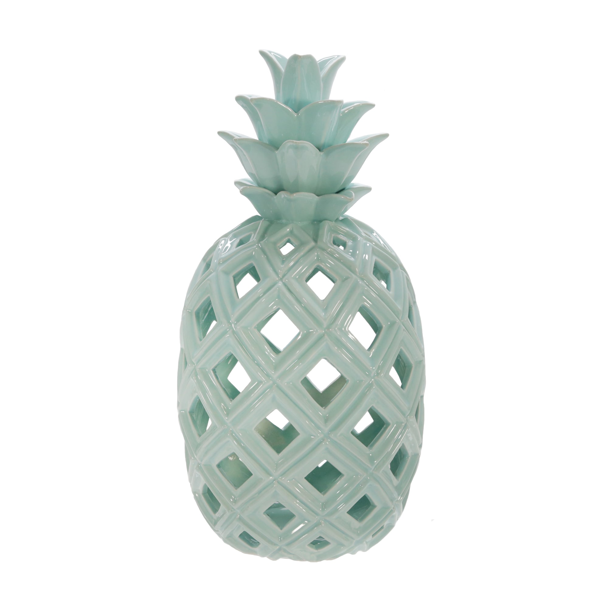 Sagebrook Home 15082-01 Green Ceramic Modern Sculpture