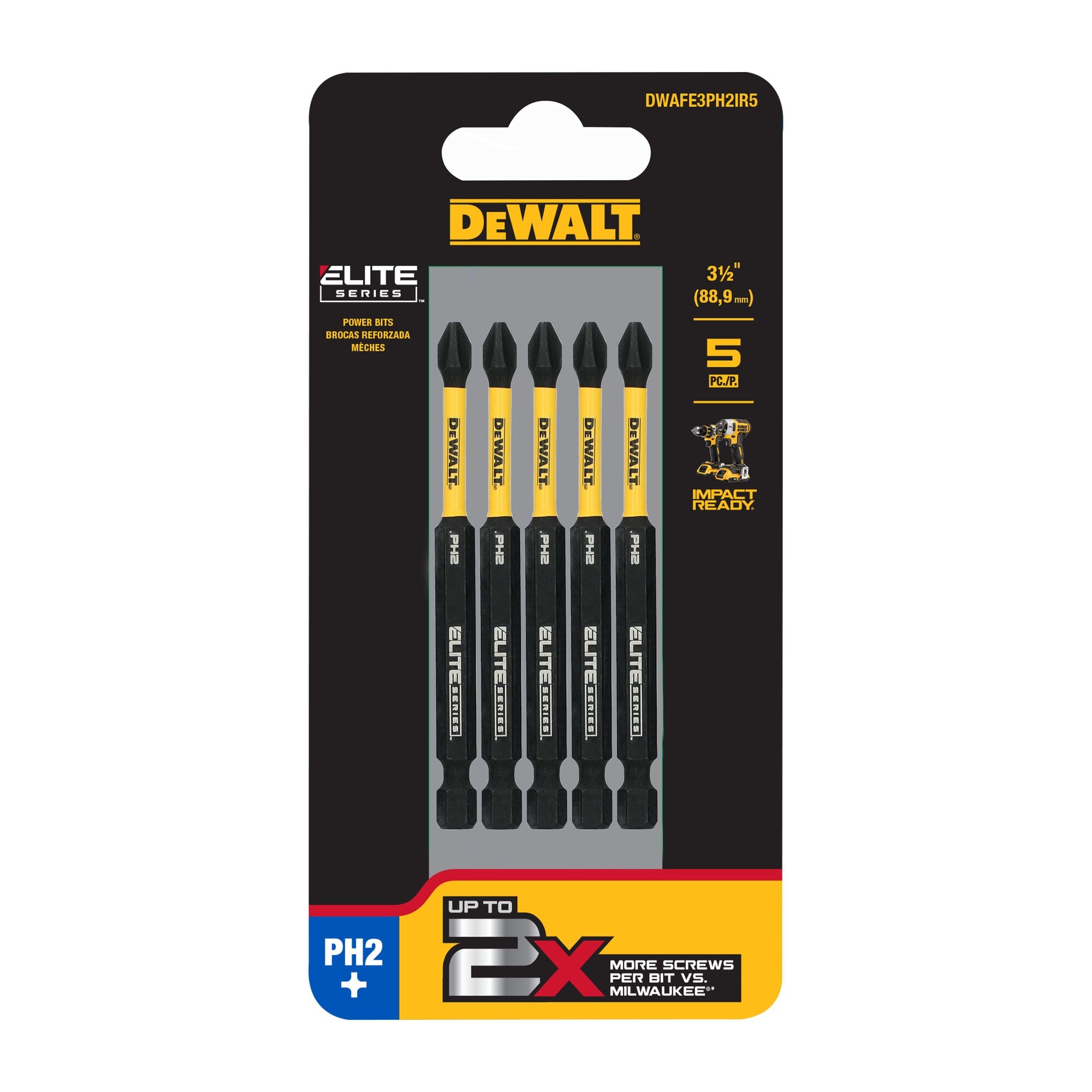 Impact Driver Bits Bit Length 3-1/2-in