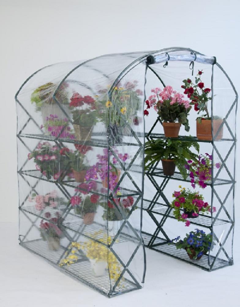 Flowerhouse FHXUPR HarvestHouse 80-ft L x 56-ft W x 70-ft H Clear Pop-Up Greenhouse