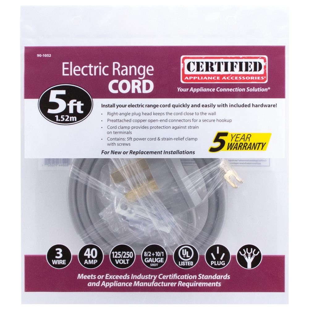 Certified Appliance Accessories 90-1052 Appliance-Power-Cords - View #9