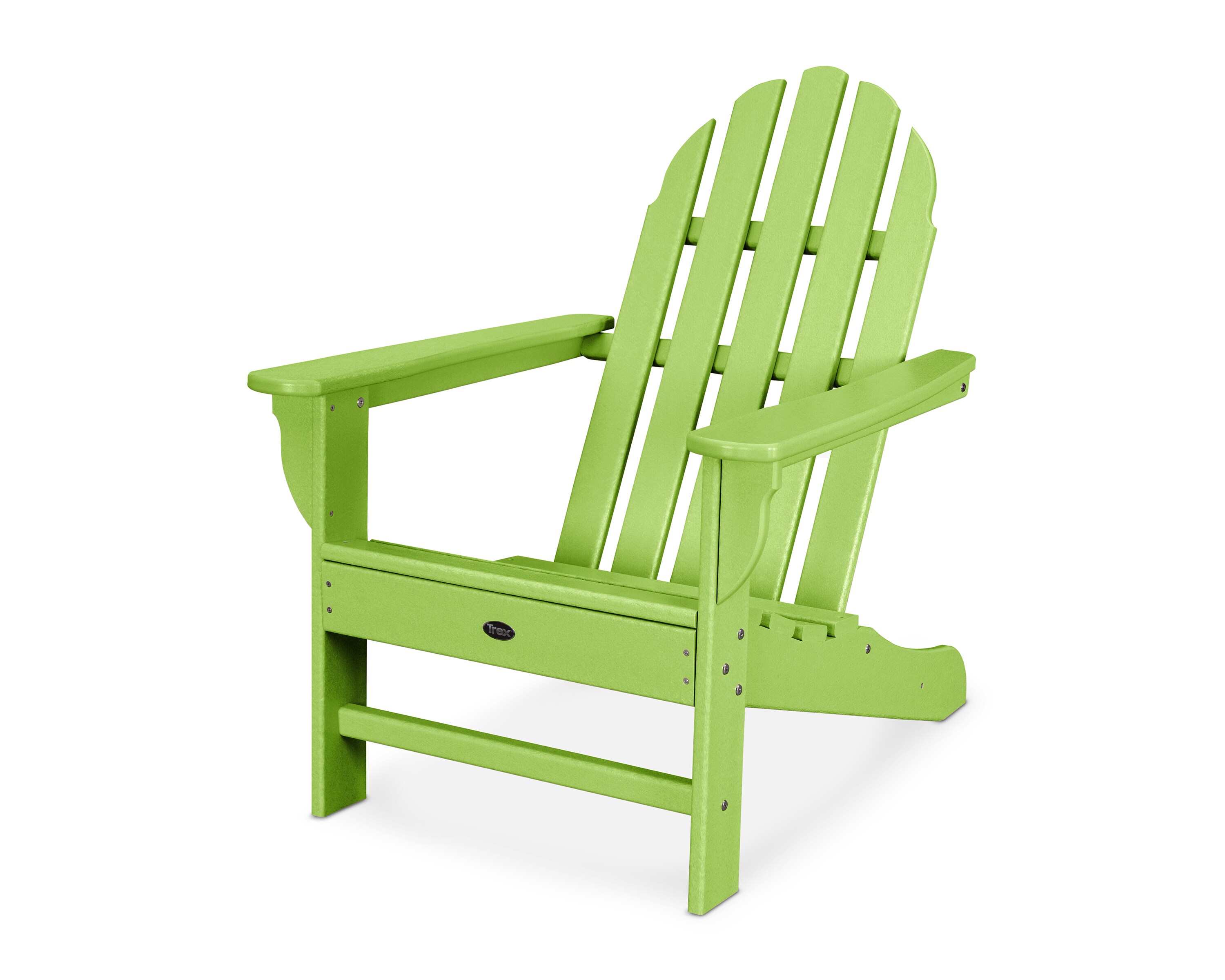 Trex Outdoor Furniture Adirondack Lime HDPE Frame Stationary Adirondack   09204050 