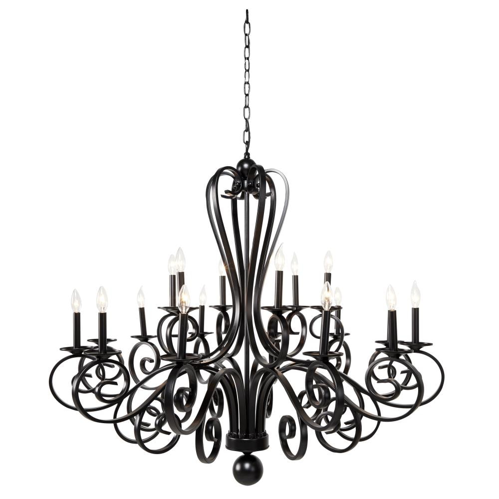 black glam chandelier